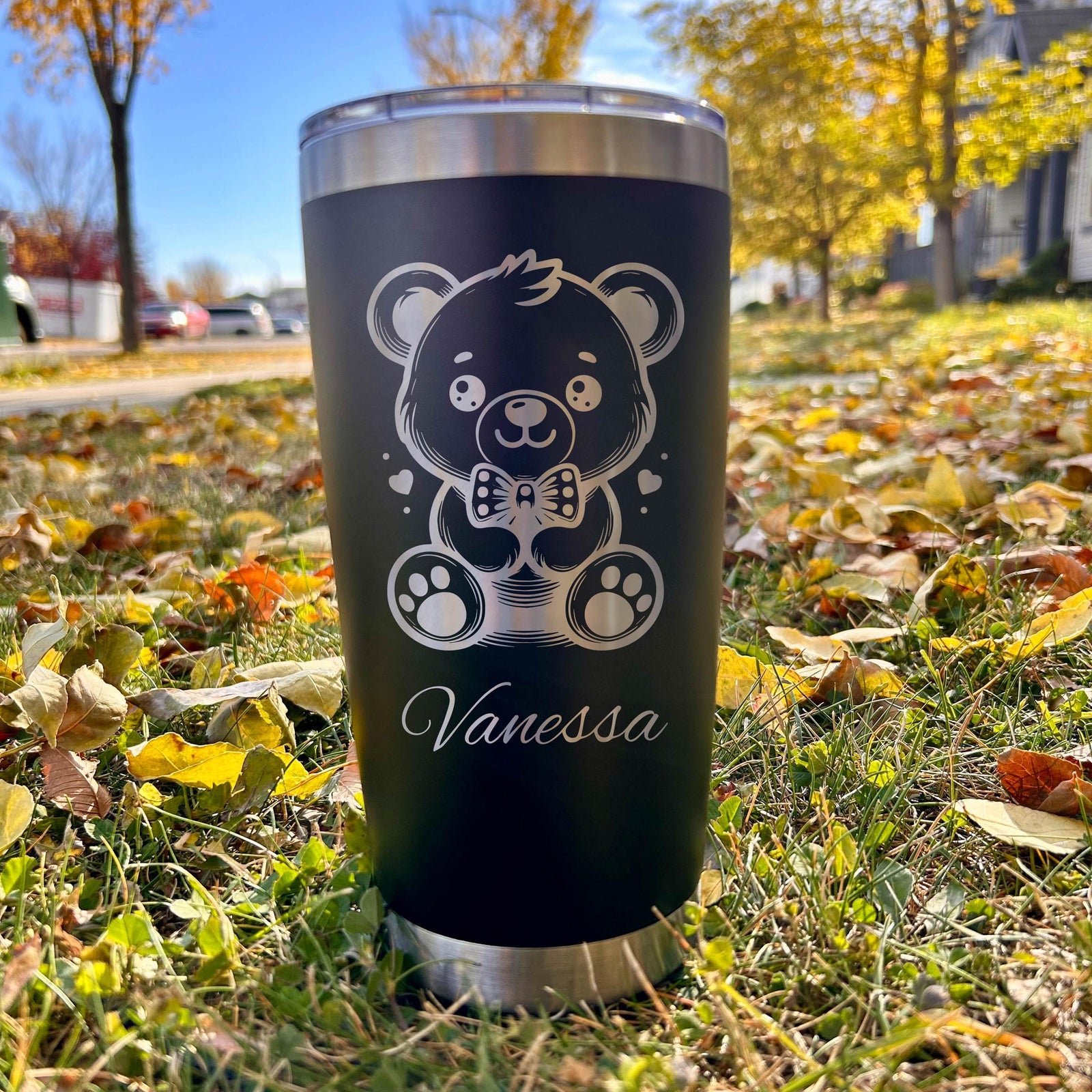 Teddy Bear 20oz Engraved Tumbler