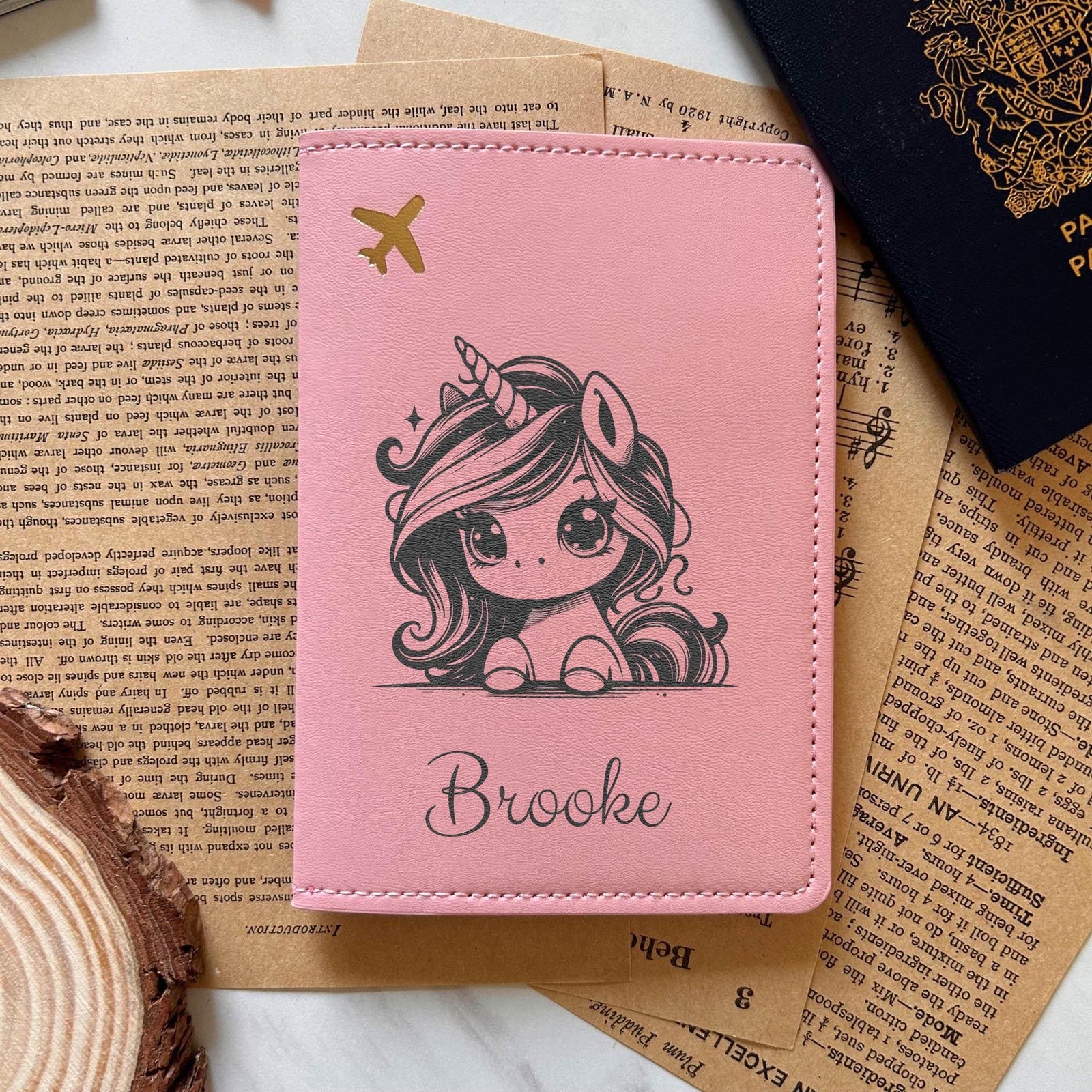 Baby Unicorn Passport Cover – Design #56
