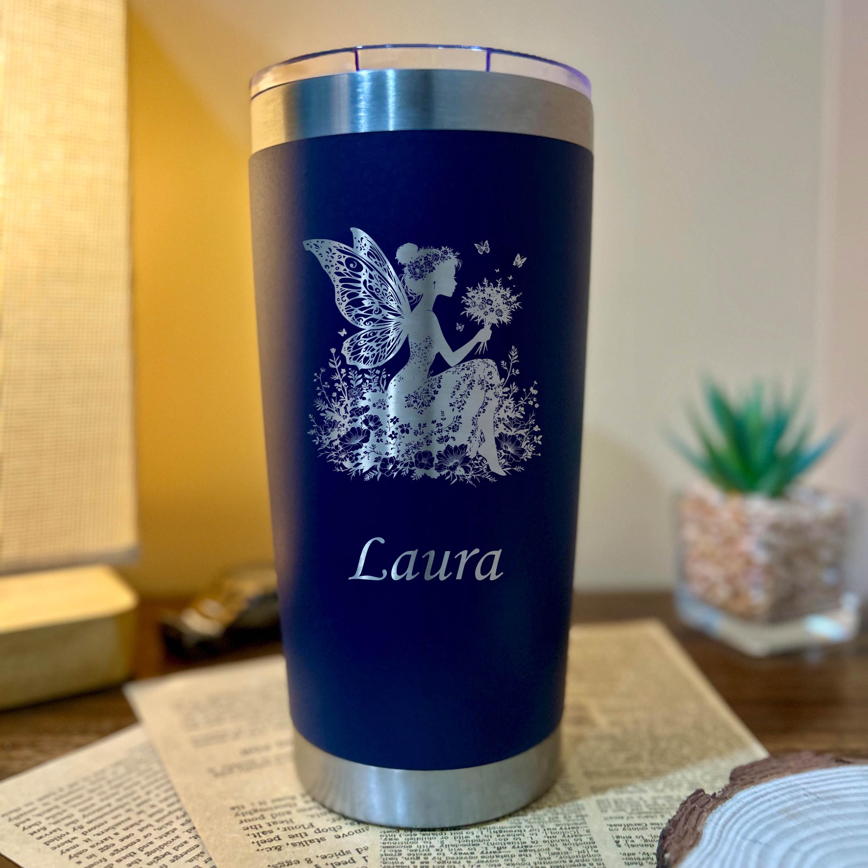 Blossom Fairy 20oz Engraved Tumbler
