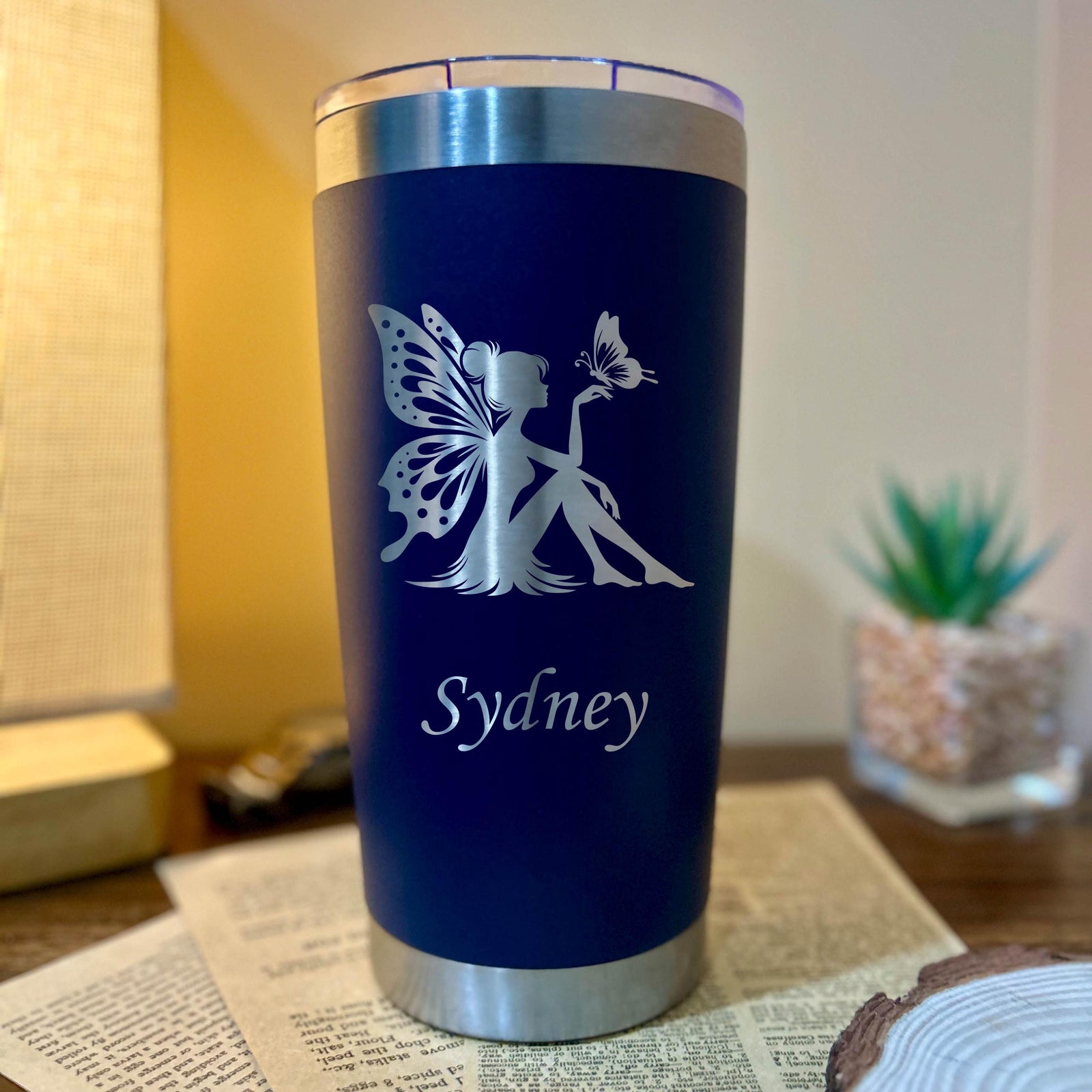 Moonlight Fairy 20oz Engraved Tumbler