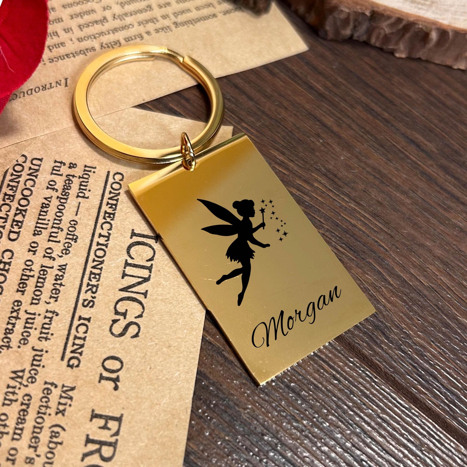 Magical Fairy Keychain Stainless Steel