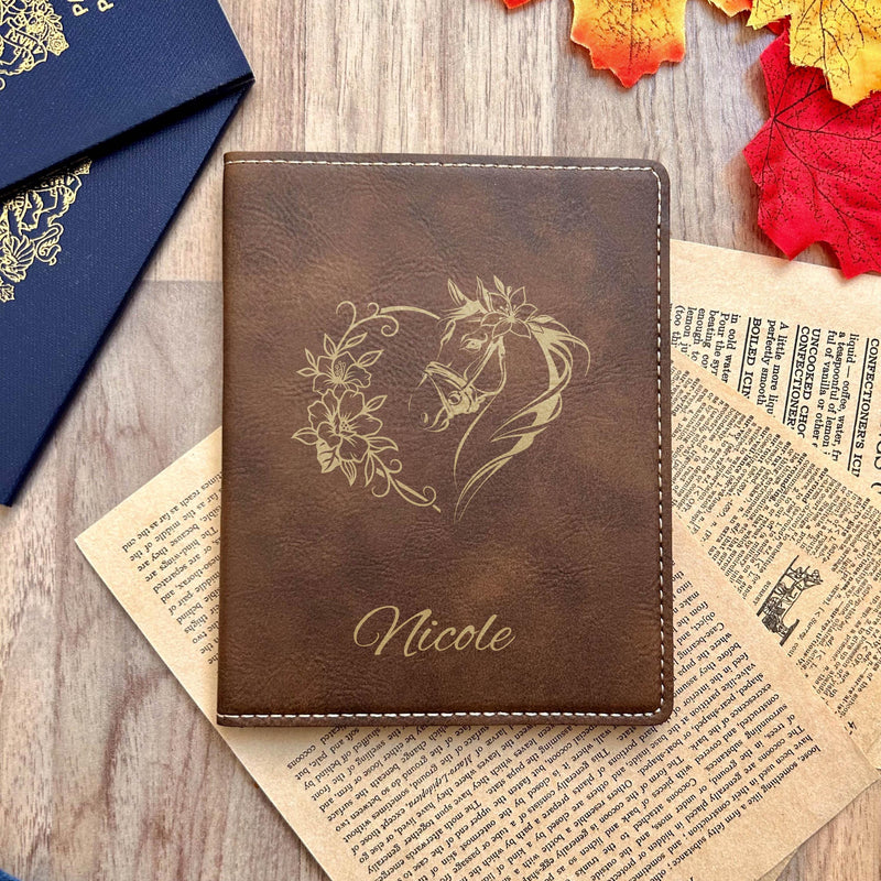 Gold Horse Love Passport Cover – Design #65