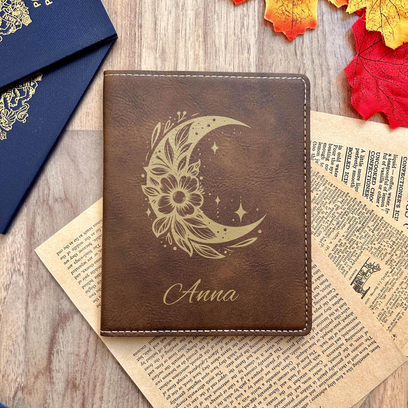 Gold Moon Passport Cover – Design #49