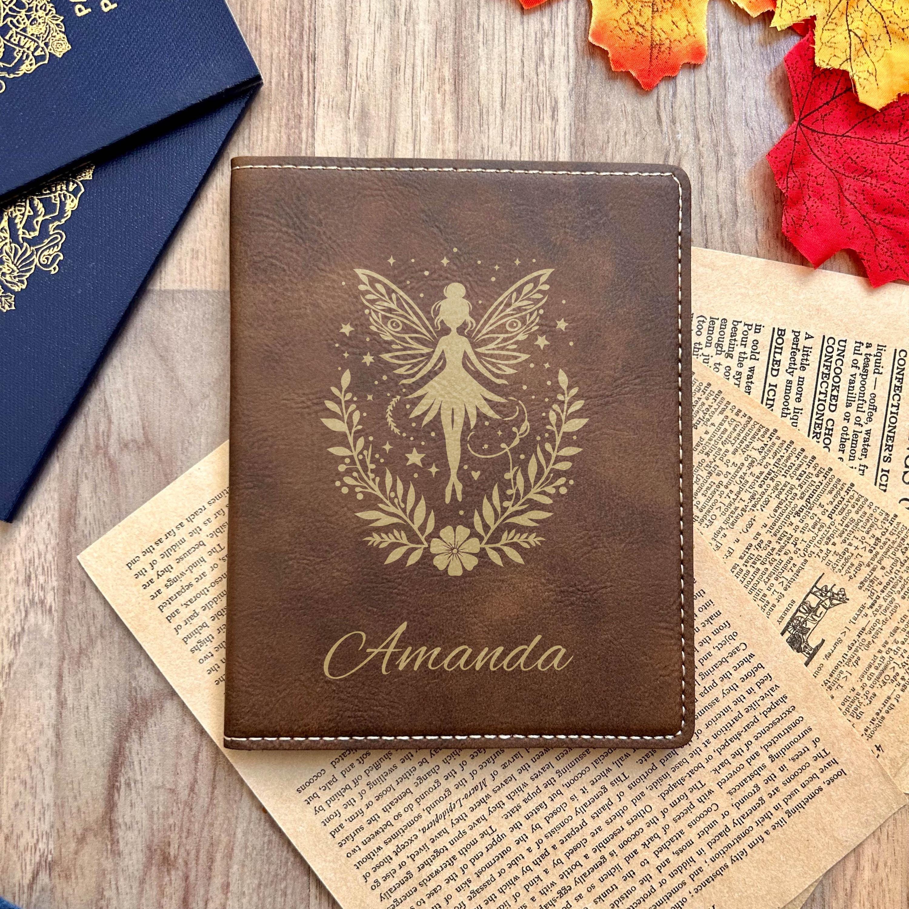 Gold Holly Fairy Passport Cover – Design #55