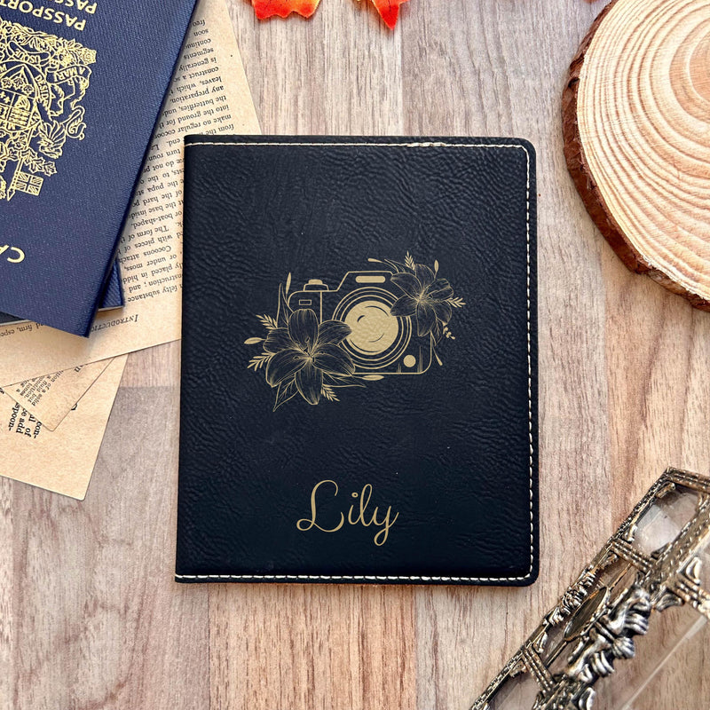 Gold Photographer Passport Cover – Design #58