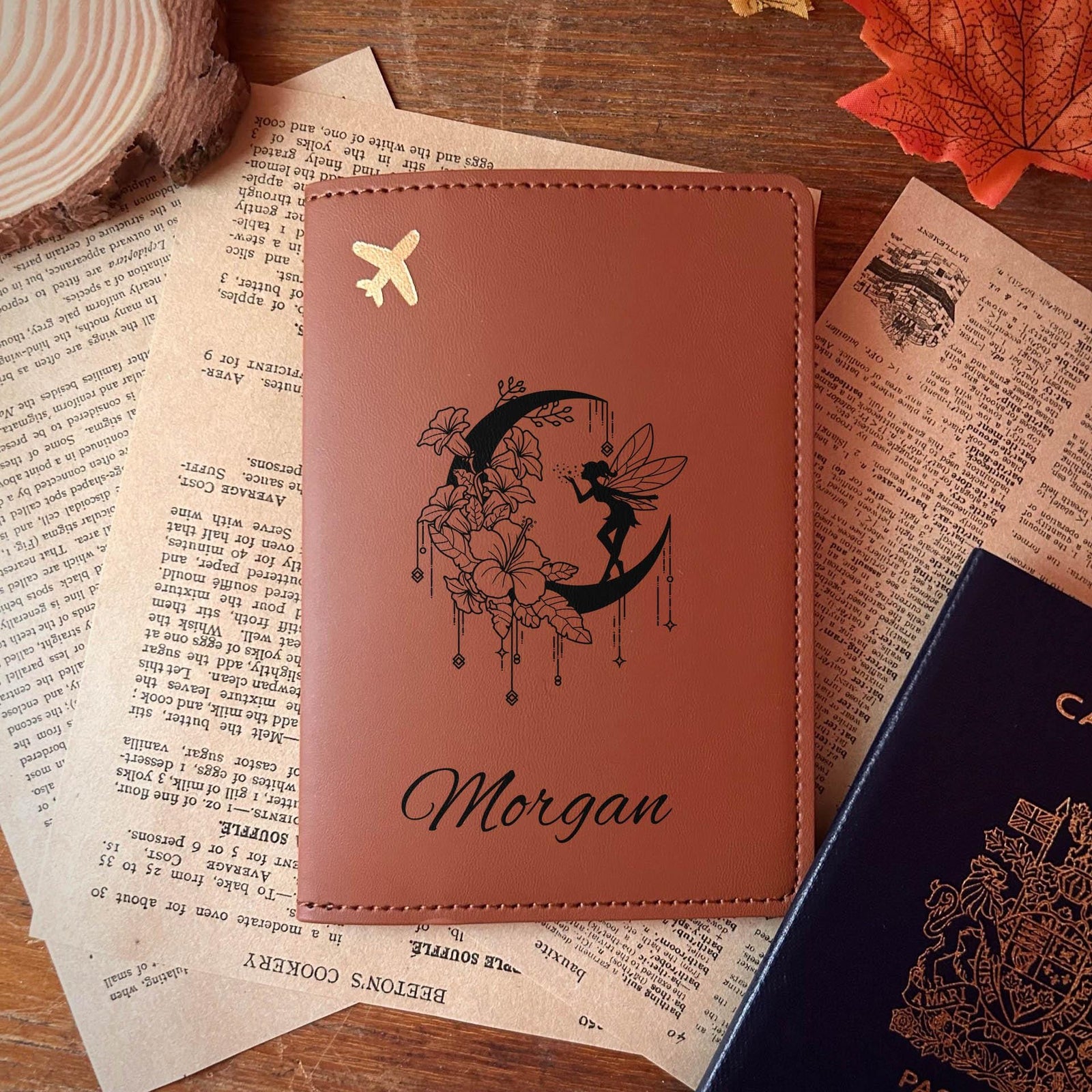 Moon & Fairy Passport Cover – Design #76