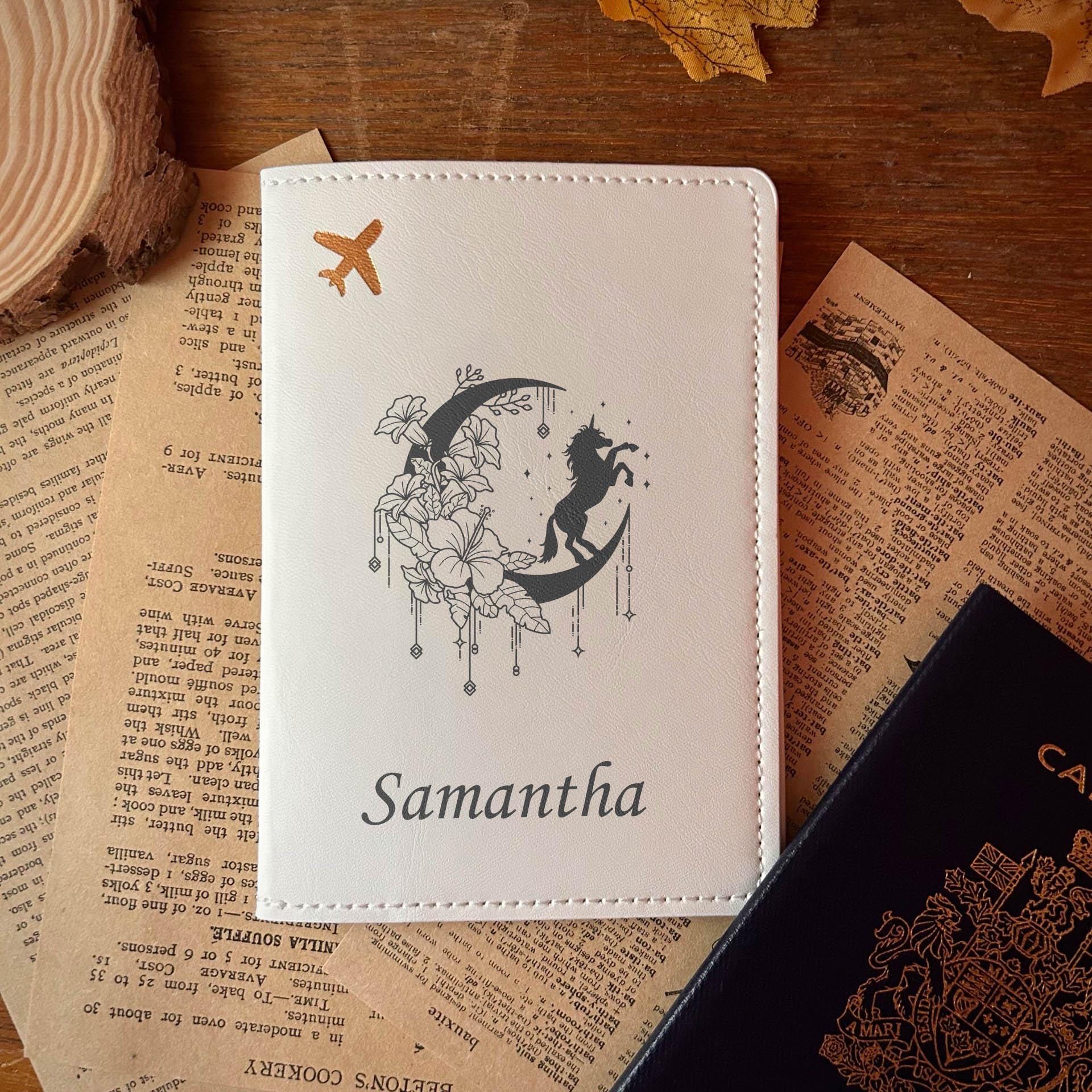 Moon & Unicorn Passport Cover – Design #78