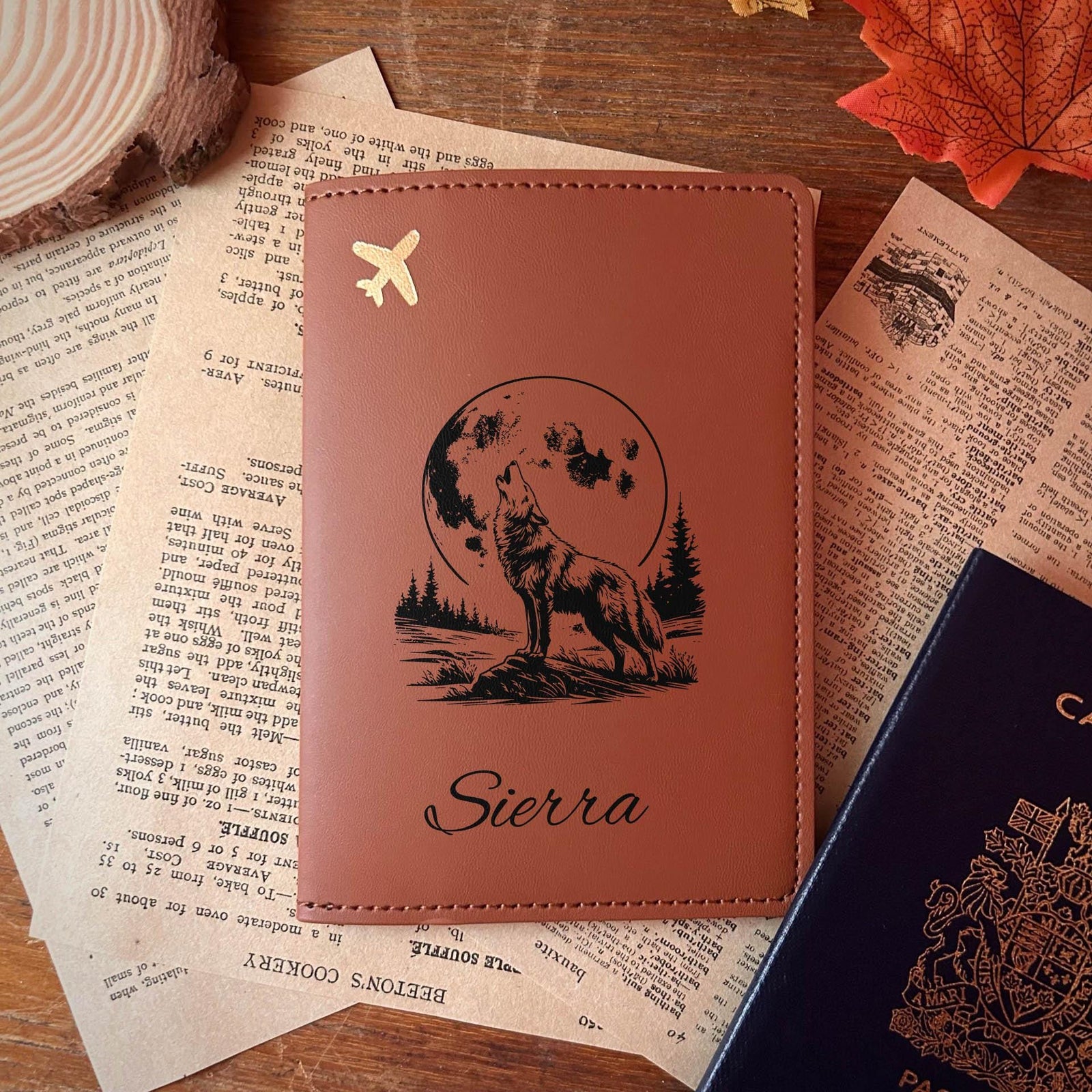 Lunar Wolf Passport Cover – Design #89