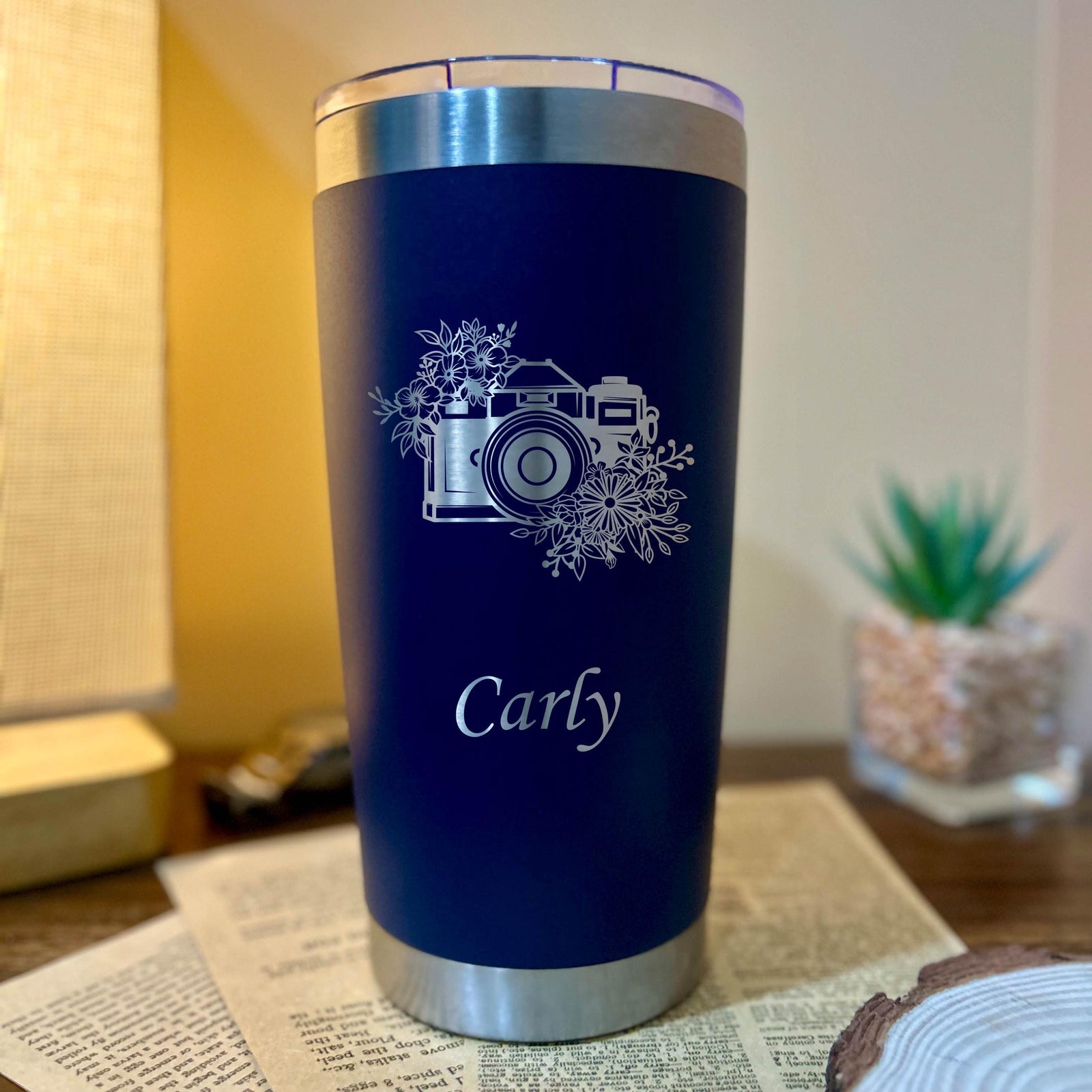 Camera Lover 20oz Engraved Tumbler