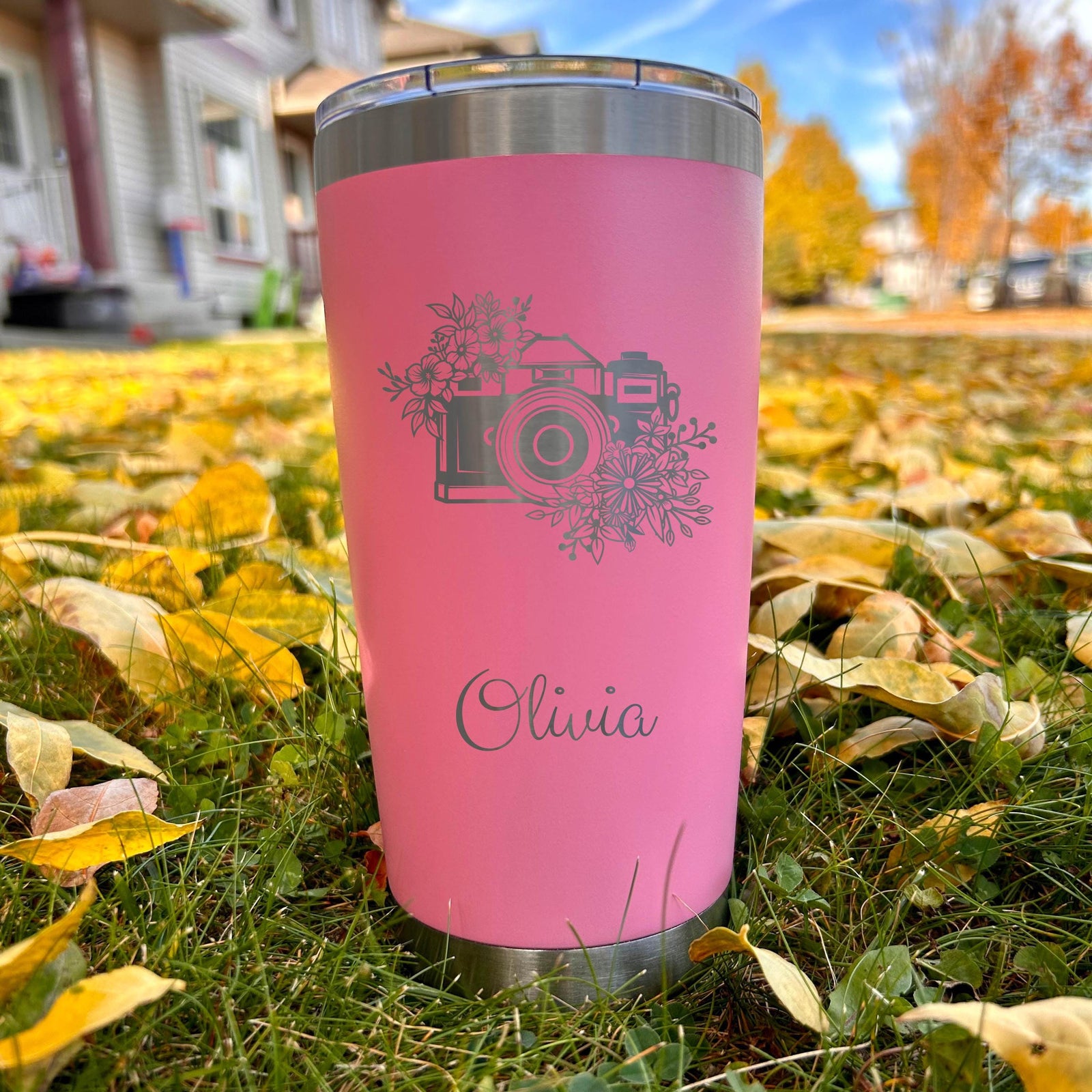 Camera Lover 20oz Engraved Tumbler