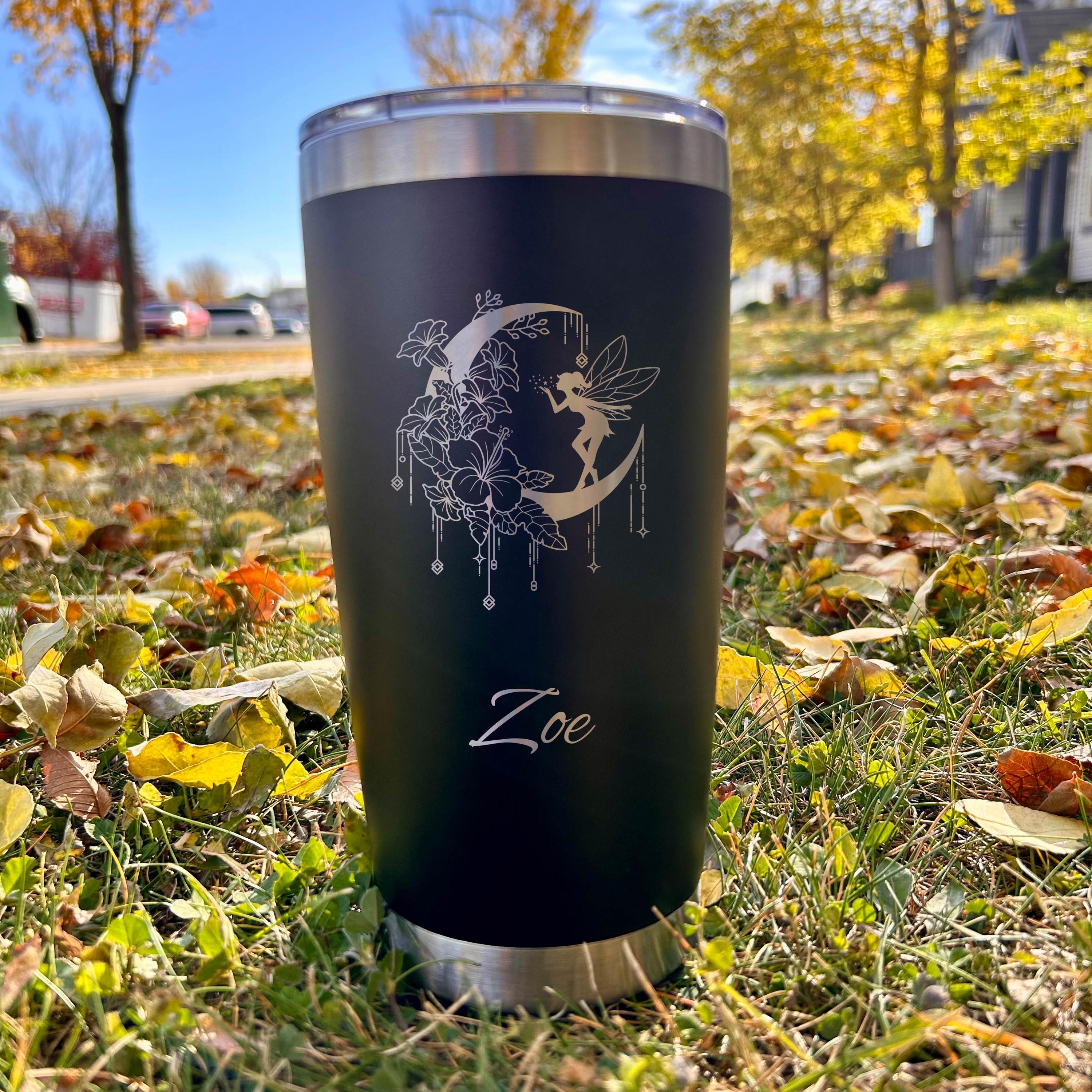 Moon & Fairy 20oz Engraved Tumbler