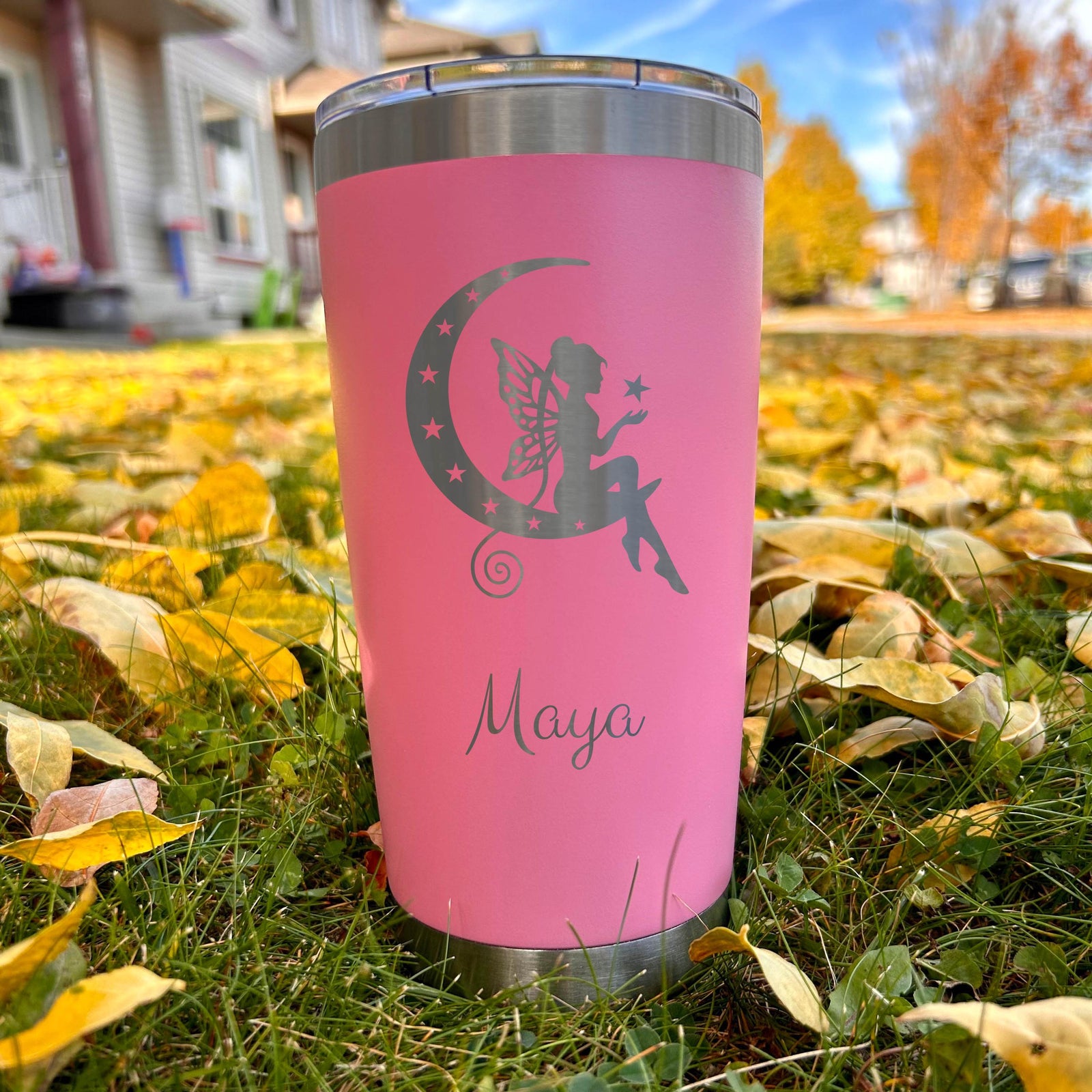 Fairy & Moon 20oz Engraved Tumbler