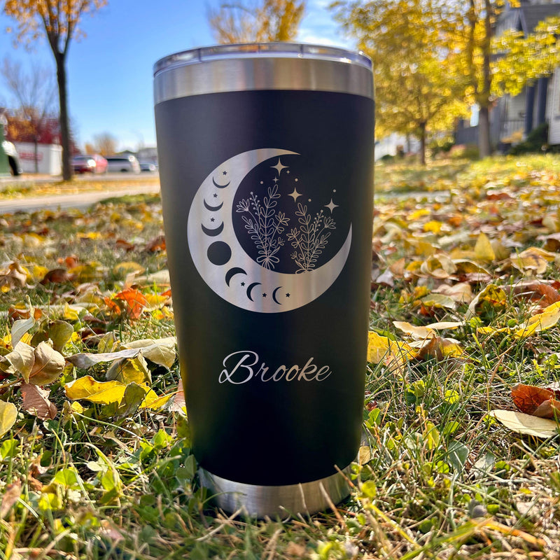 Moon Phases 20oz Engraved Tumbler