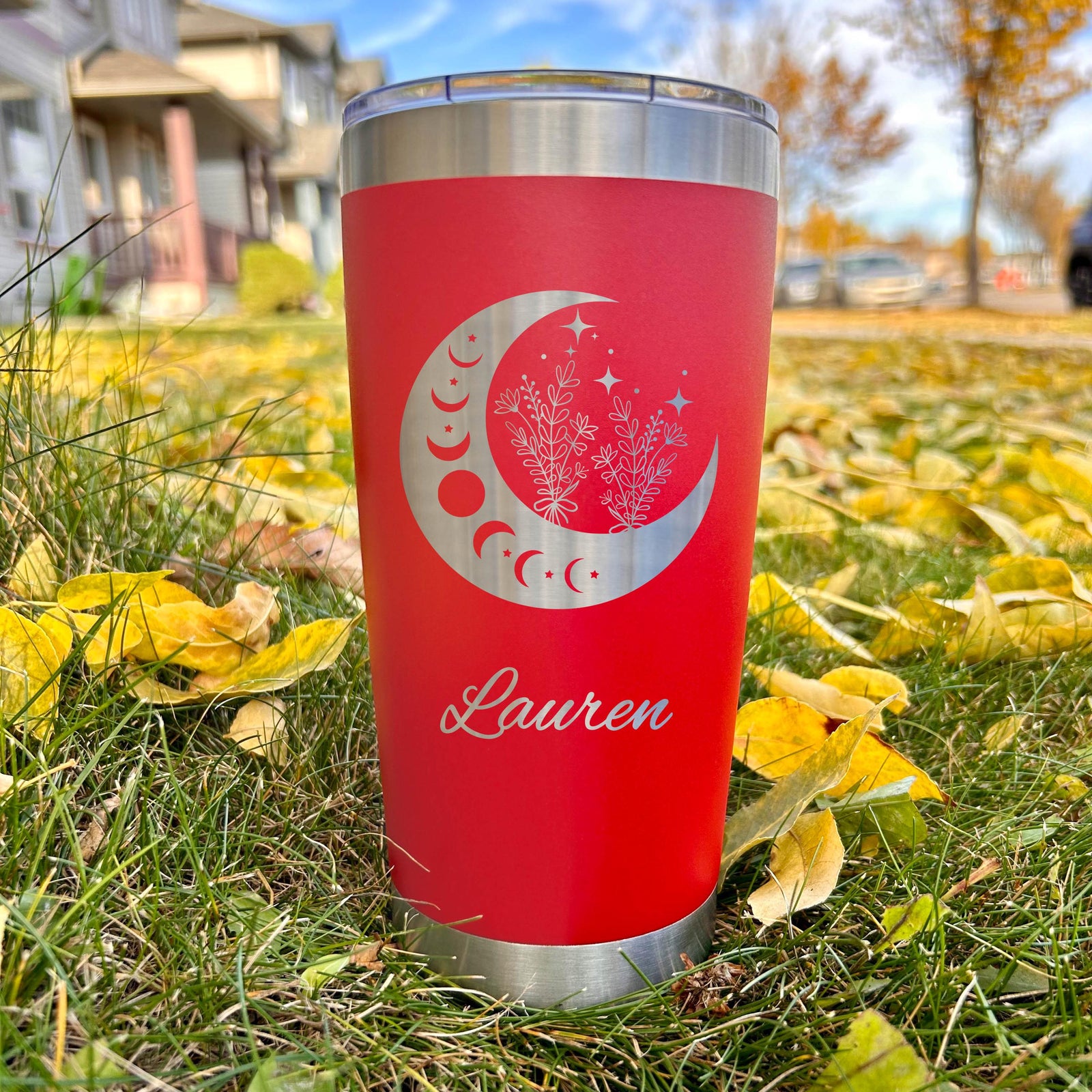 Moon Phases 20oz Engraved Tumbler