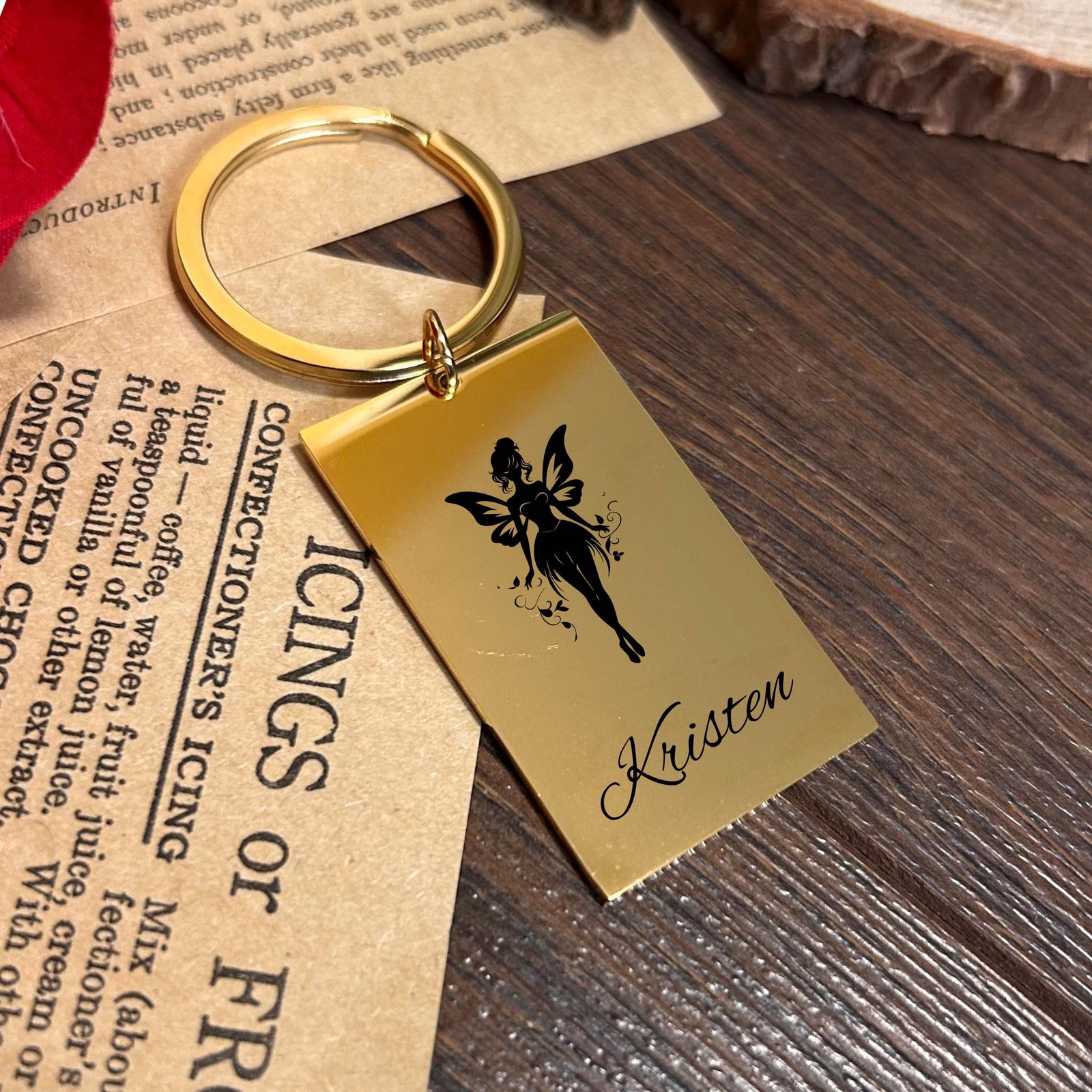 Nocturne Fairy Keychain Stainless Steel