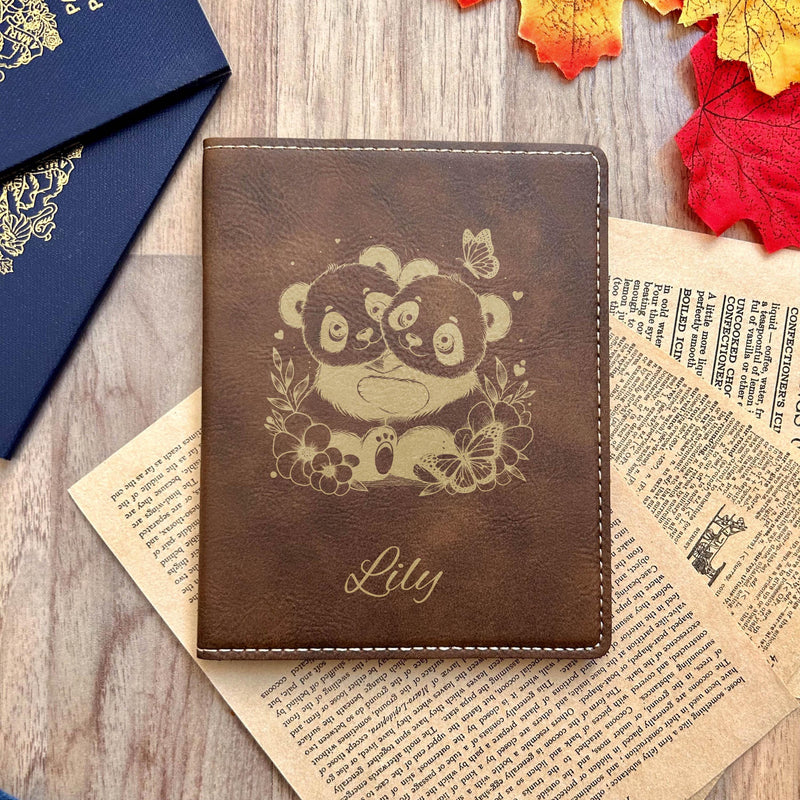 Gold Panda Love Passport Cover – Design #84