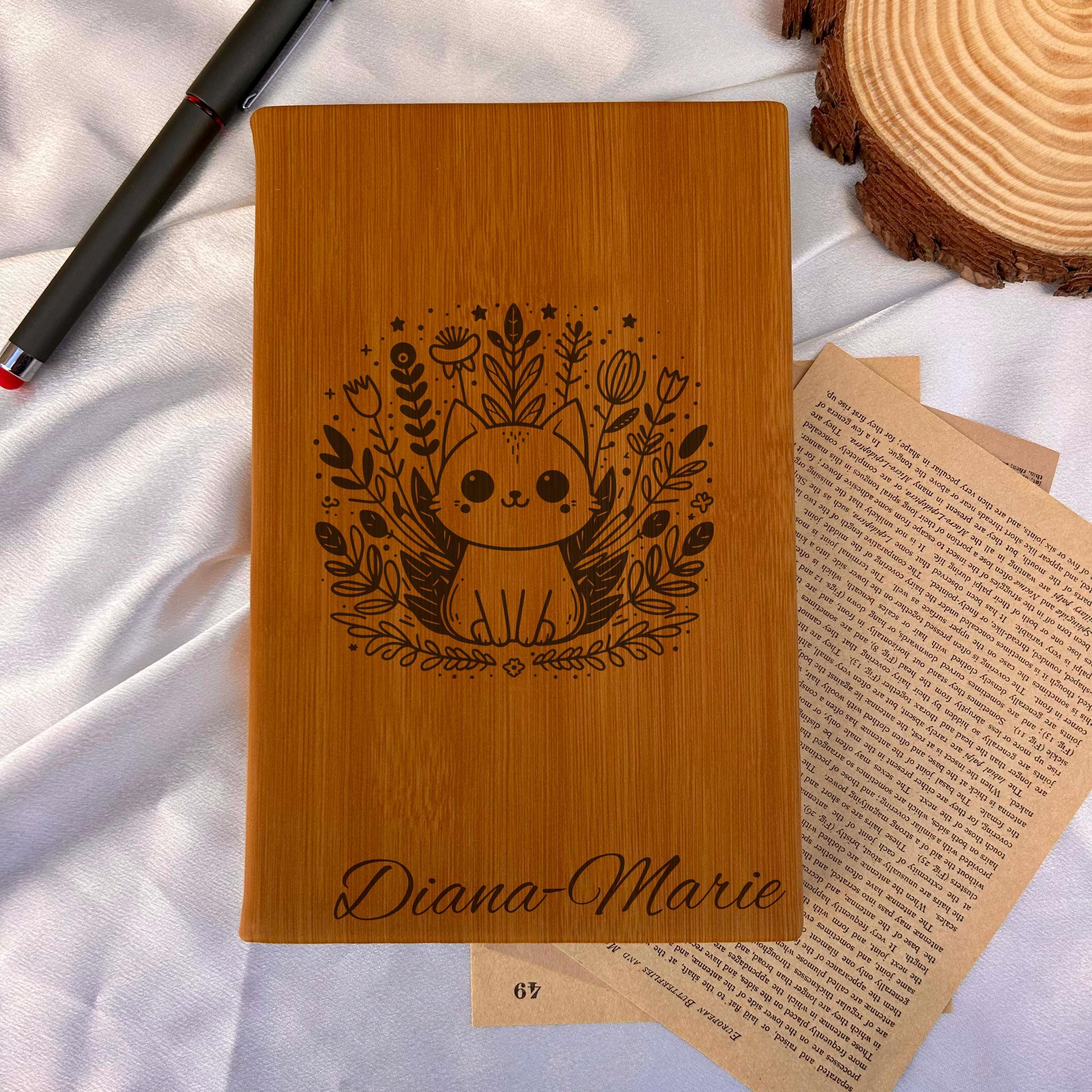 Kitten & Nature Journal – Hard Cover, Design #48