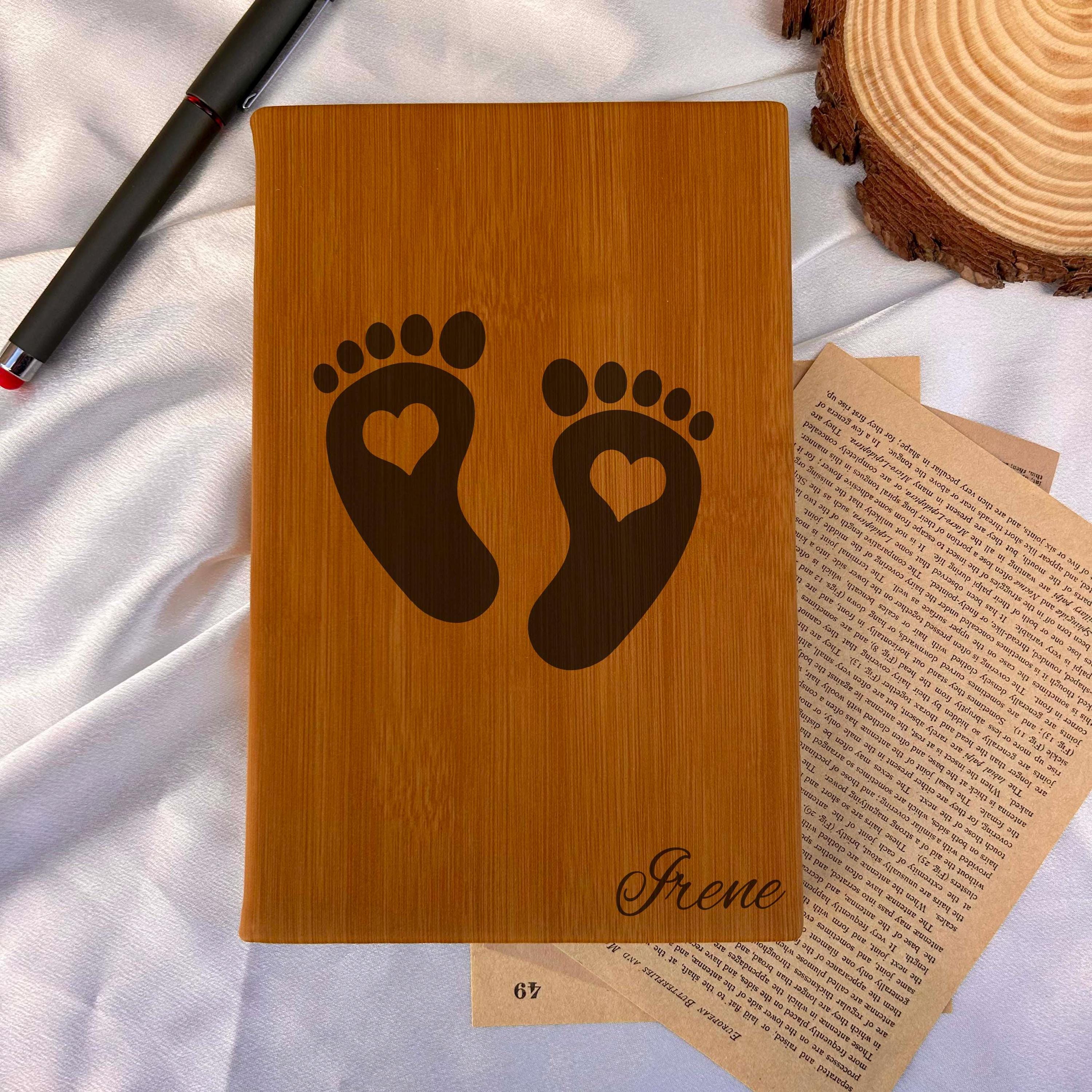 Baby Feet Custom Journal – Hard Cover, Design #93