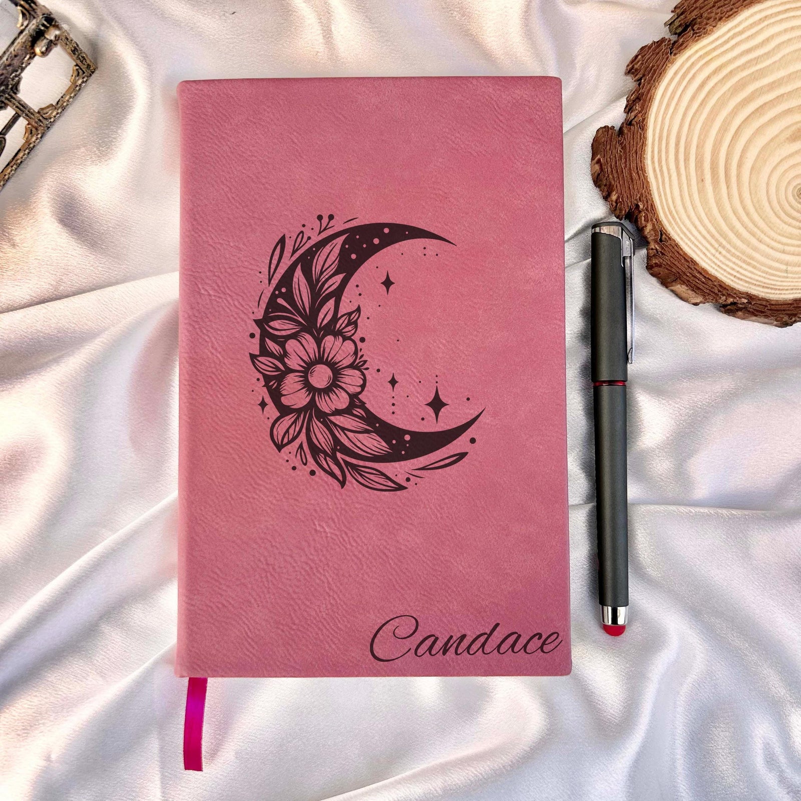 Floral Moon Journal – Hard Cover, Design #49