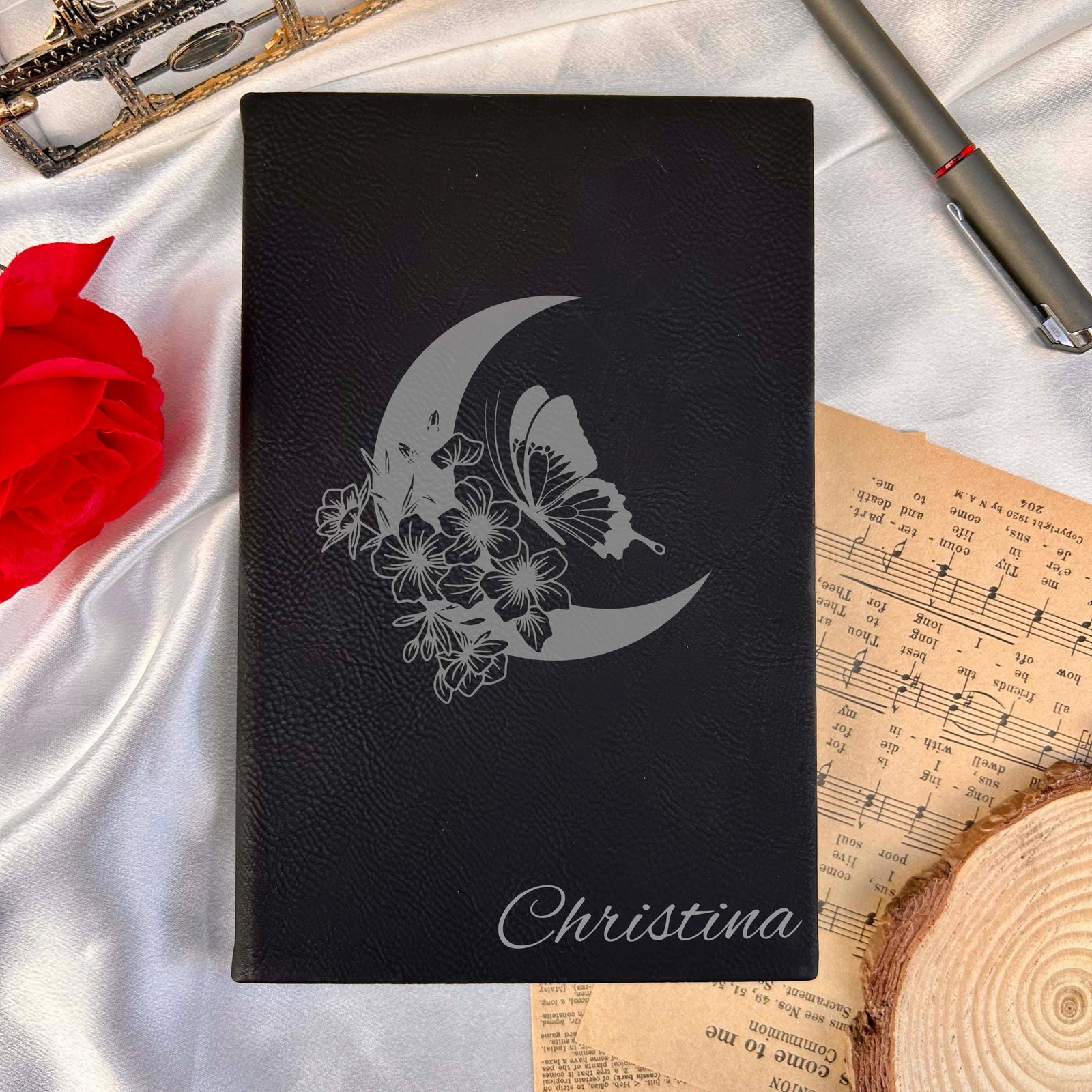 Butterfly & Moon Journal – Hard Cover, Design #79