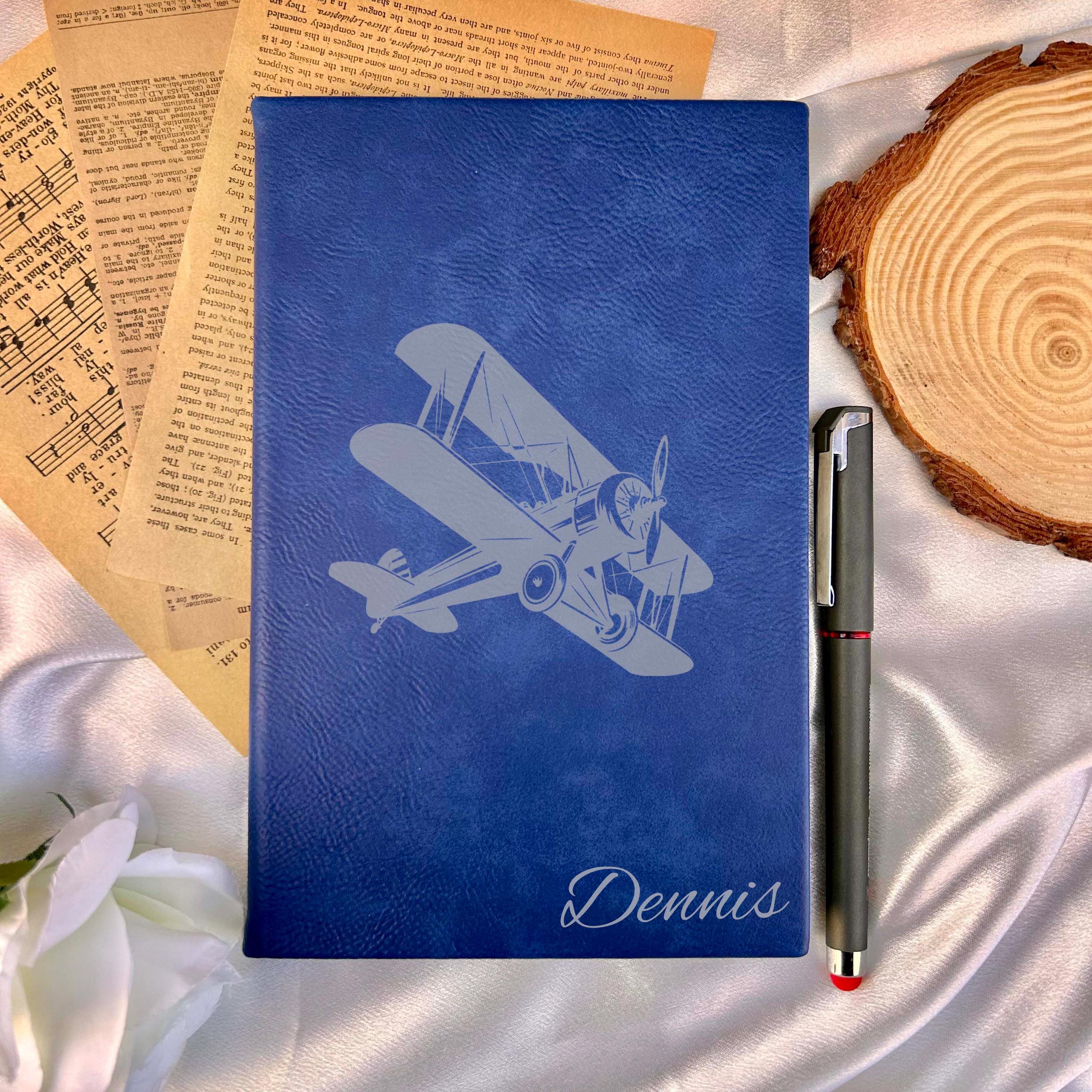 Vintage Airplane Custom Journal – Hard Cover, Design #4