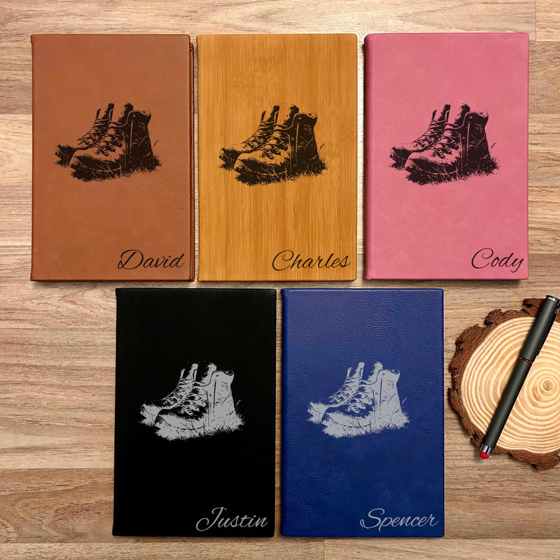 Hiker Boots Custom Journal – Hard Cover, Design #15