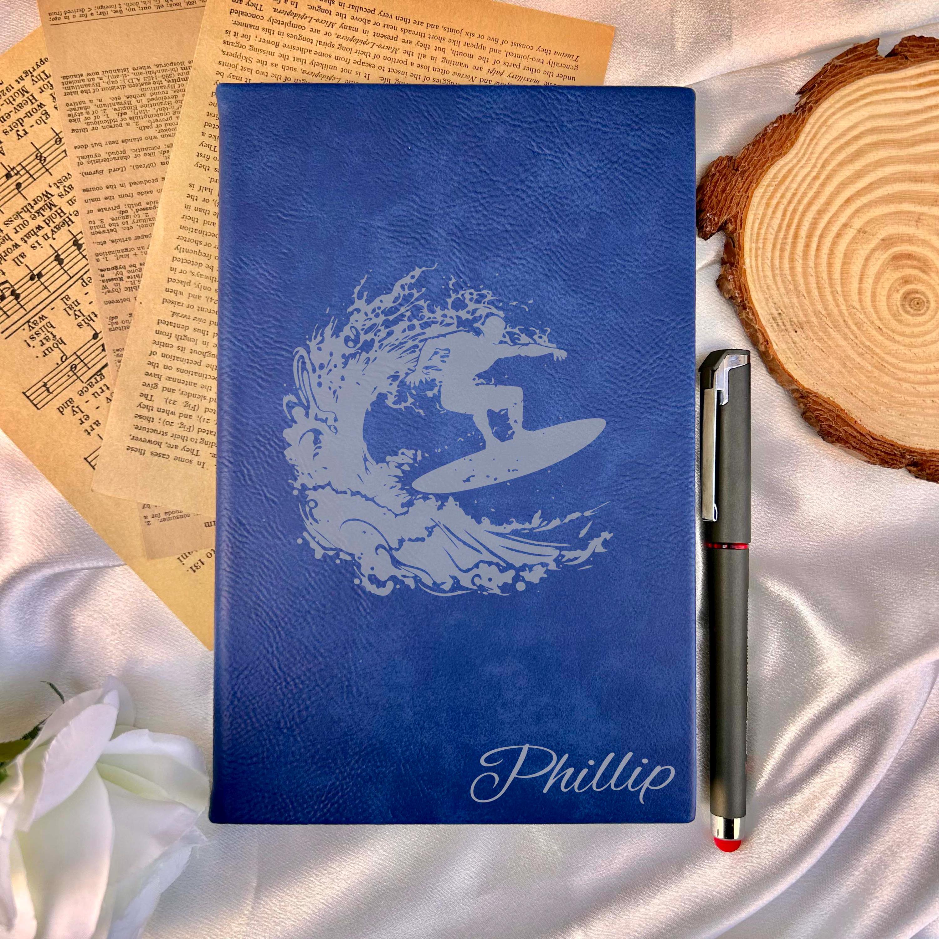 Surf Custom Journal – Hard Cover, Surf Design #1