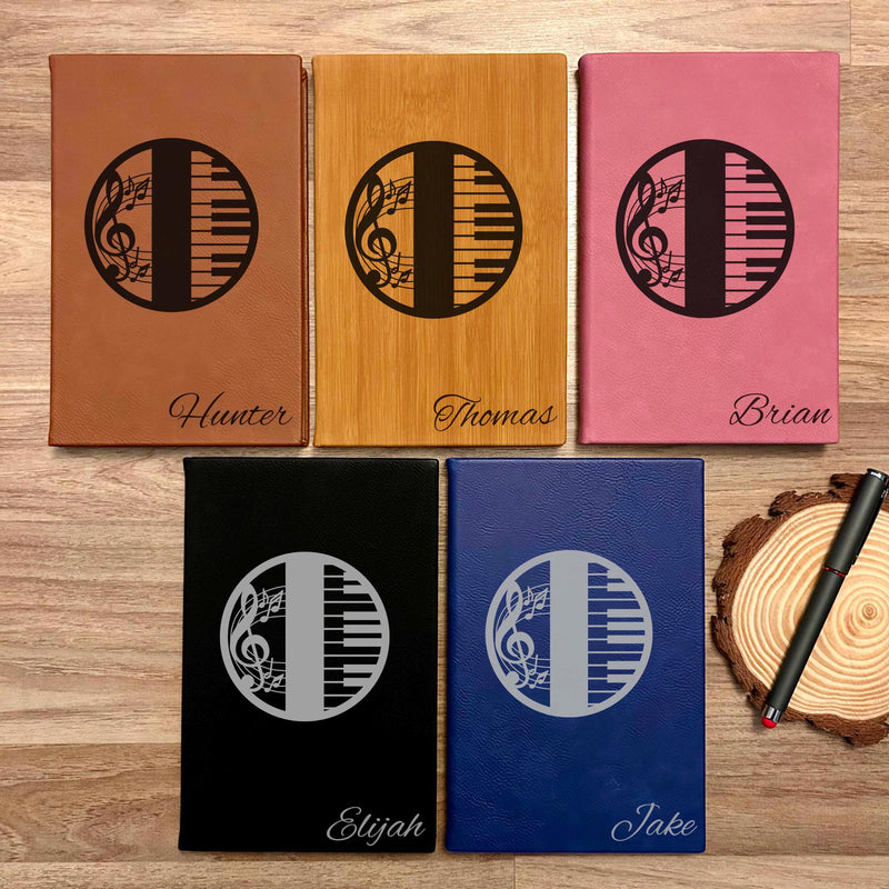 Piano Custom Journal – Hard Cover, Piano Design #2