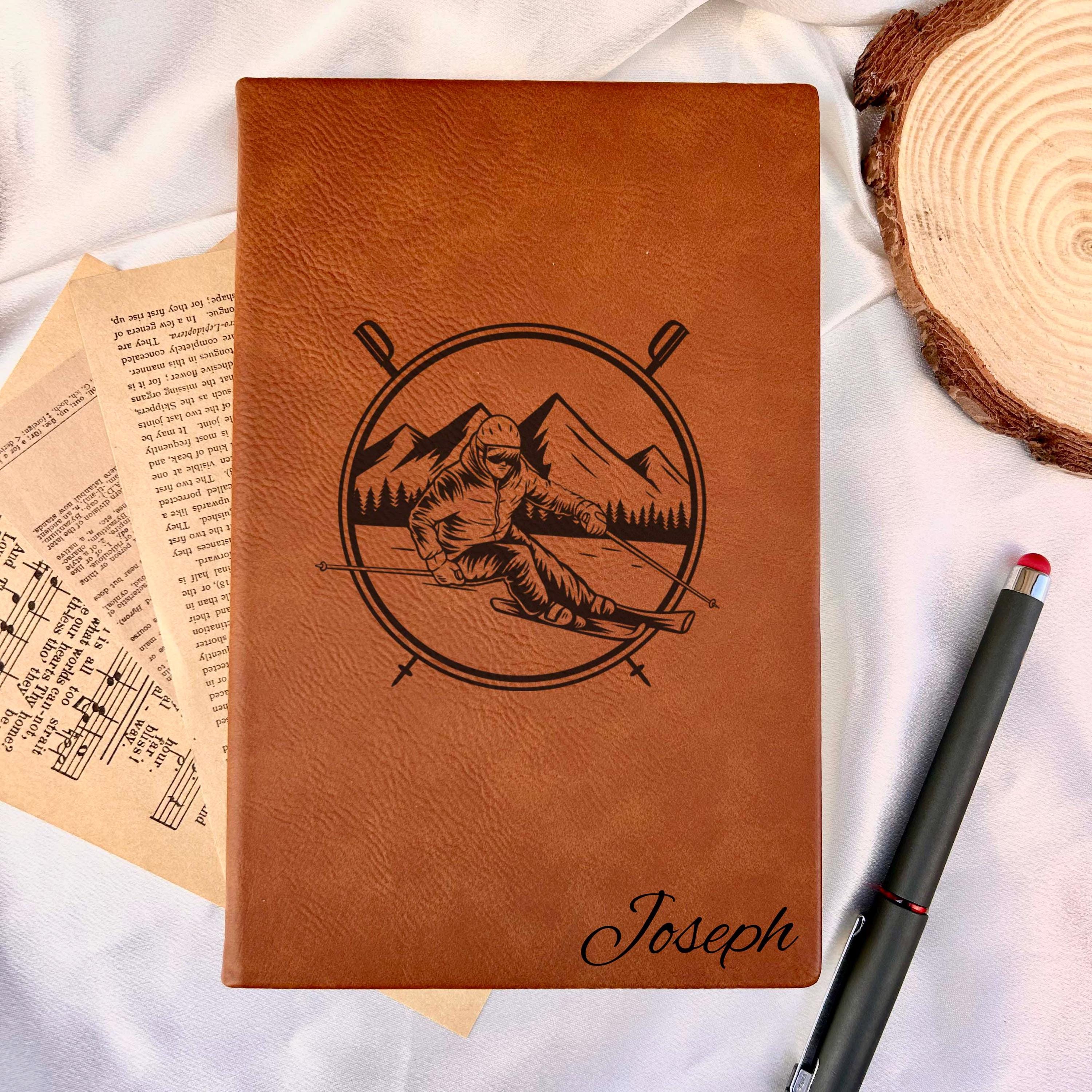 Skiing Custom Journal – Hard Cover, Skiing Design #1