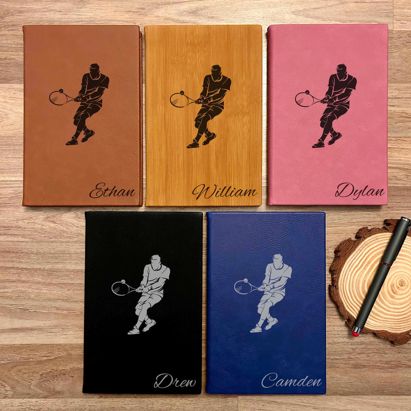 Tennis Custom Journal – Hard Cover, Tennis Design #2