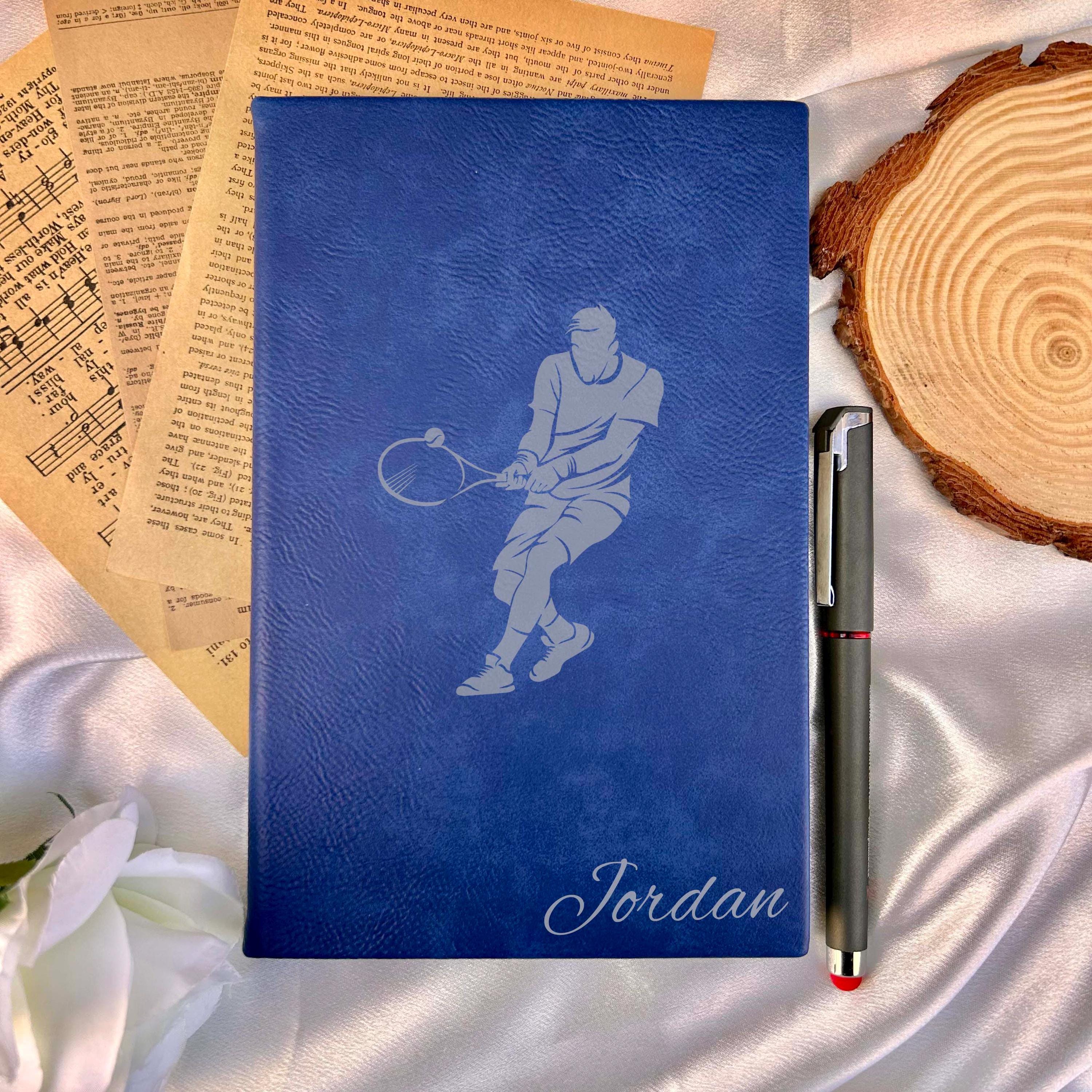 Tennis Custom Journal – Hard Cover, Tennis Design #2