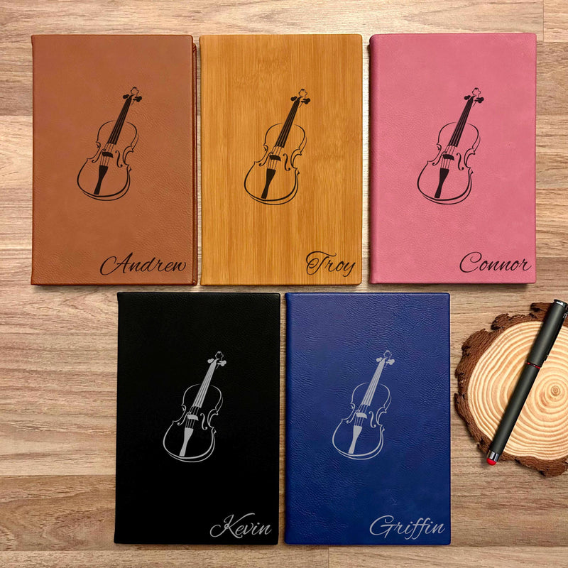 Violin Custom Journal – Hard Cover, Violin Design #2