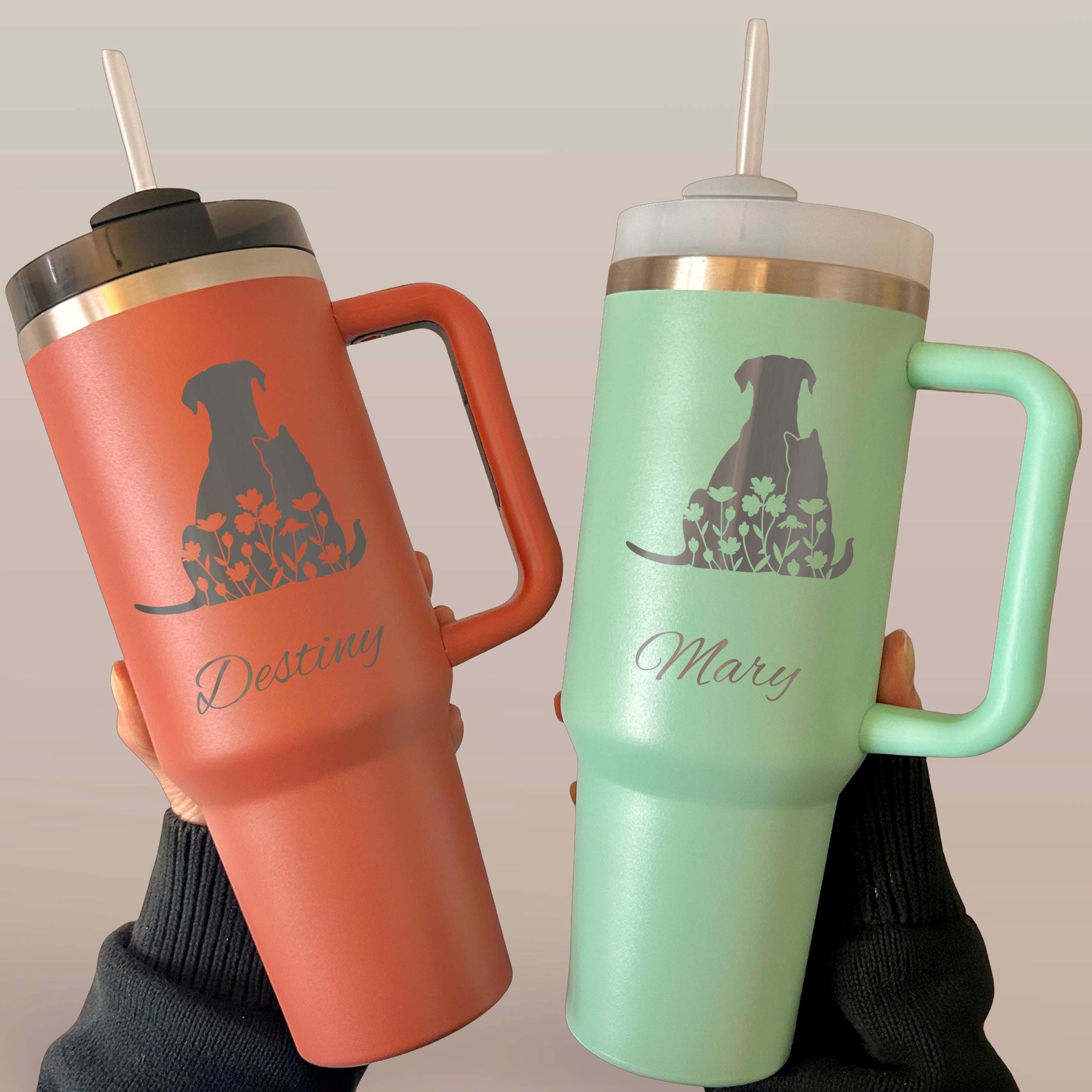 Cute Friends 40oz Engraved Tumbler – Stainless Steel