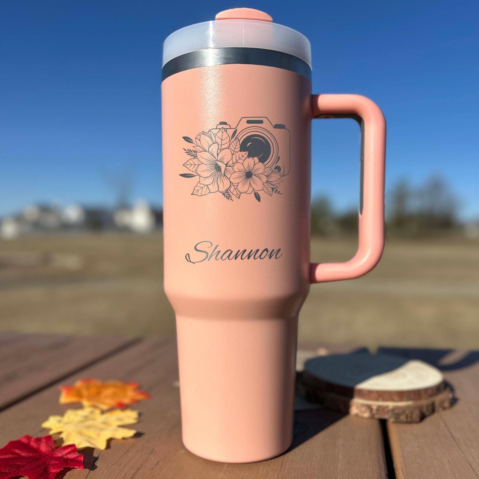 Photographer 40oz Engraved Tumbler – Stainless Steel
