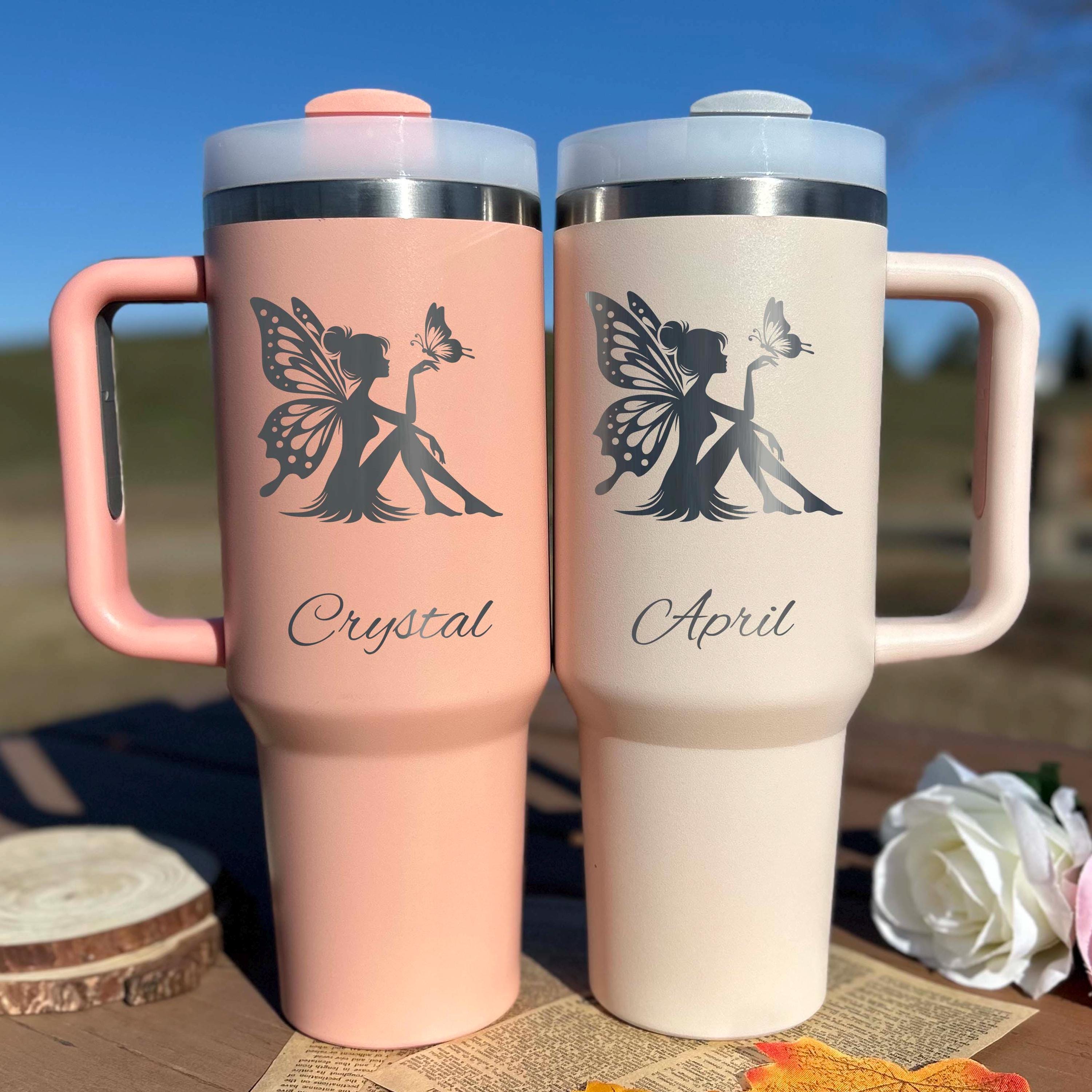 Cute Fairy 40oz Engraved Tumbler – Stainless Steel