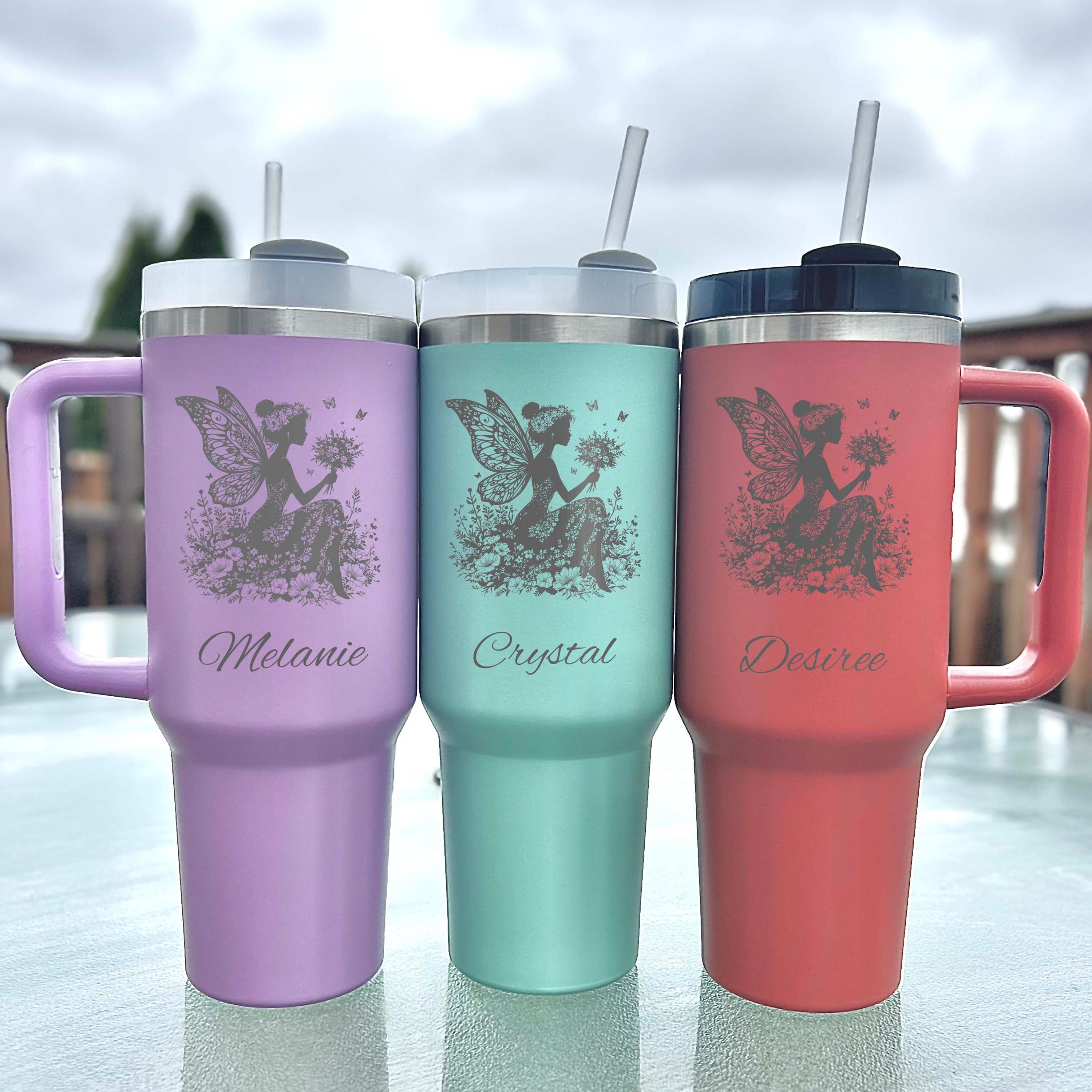 Queen Fairy 40oz Engraved Tumbler – Stainless Steel