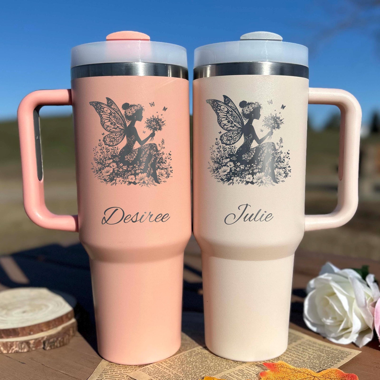 Queen Fairy 40oz Engraved Tumbler – Stainless Steel