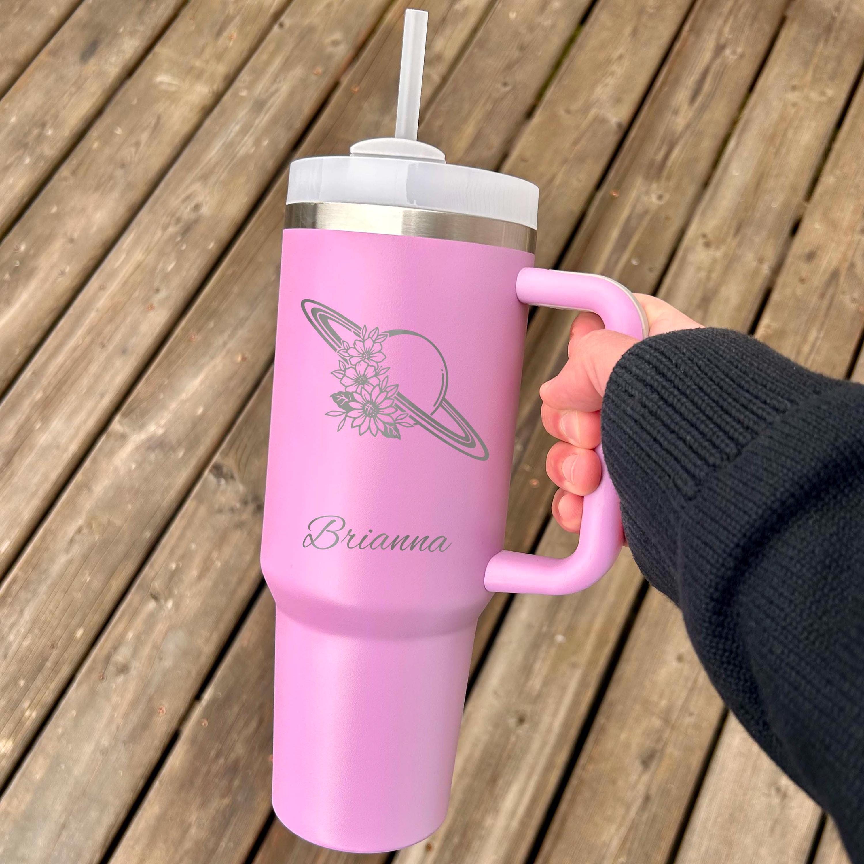 Saturn 40oz Engraved Tumbler – Stainless Steel