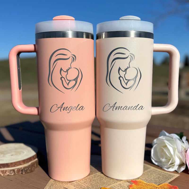 Newborn 40oz Engraved Tumbler – Stainless Steel