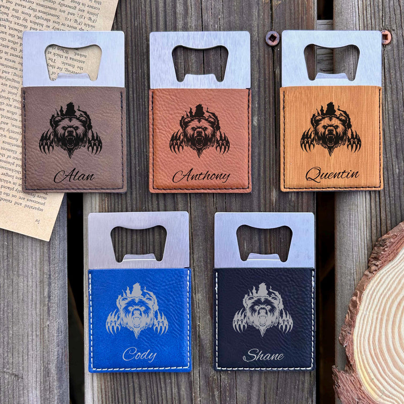 Bear Large Bottle Opener – Stainless Steel, Bear Design #2