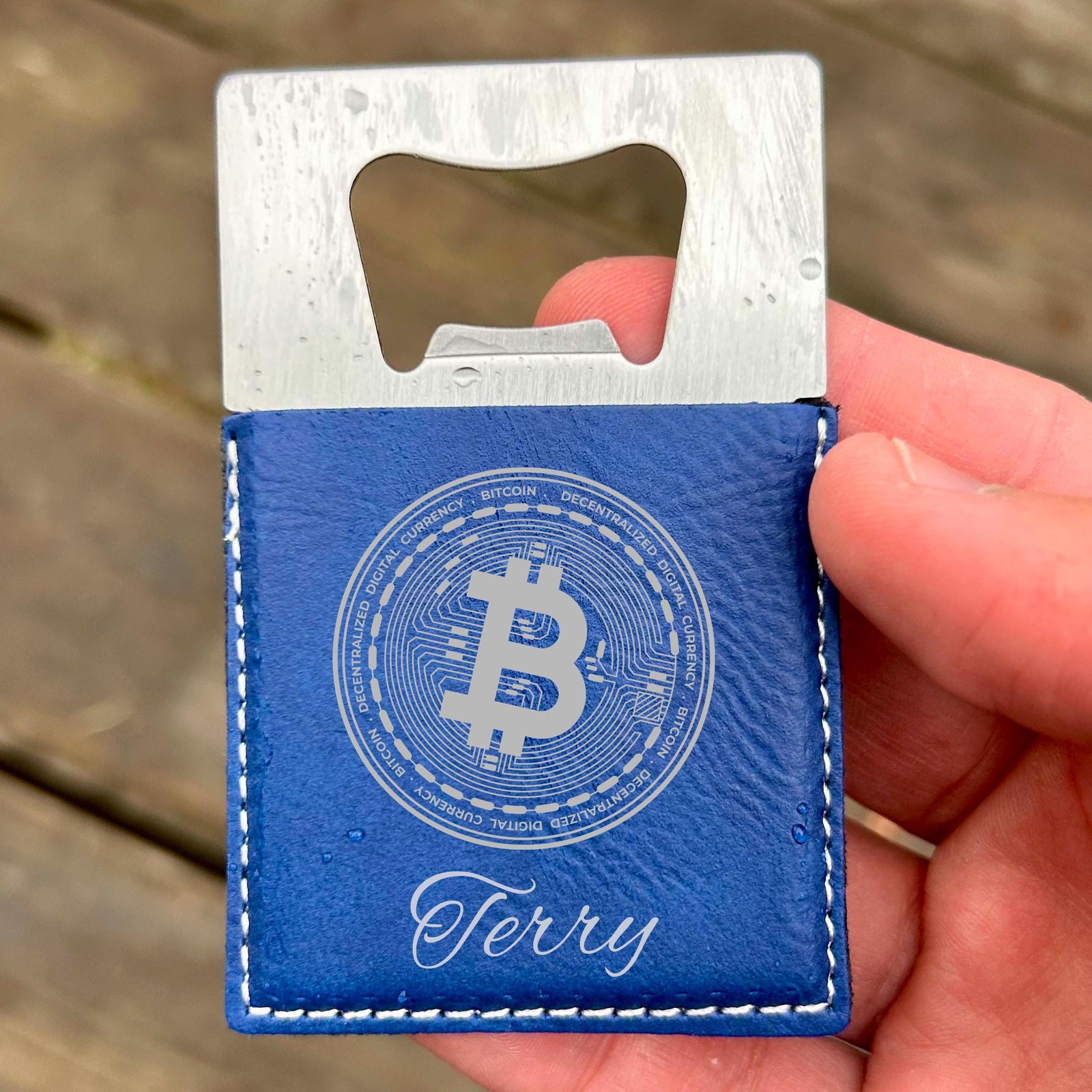 Bitcoin Large Bottle Opener – Stainless Steel