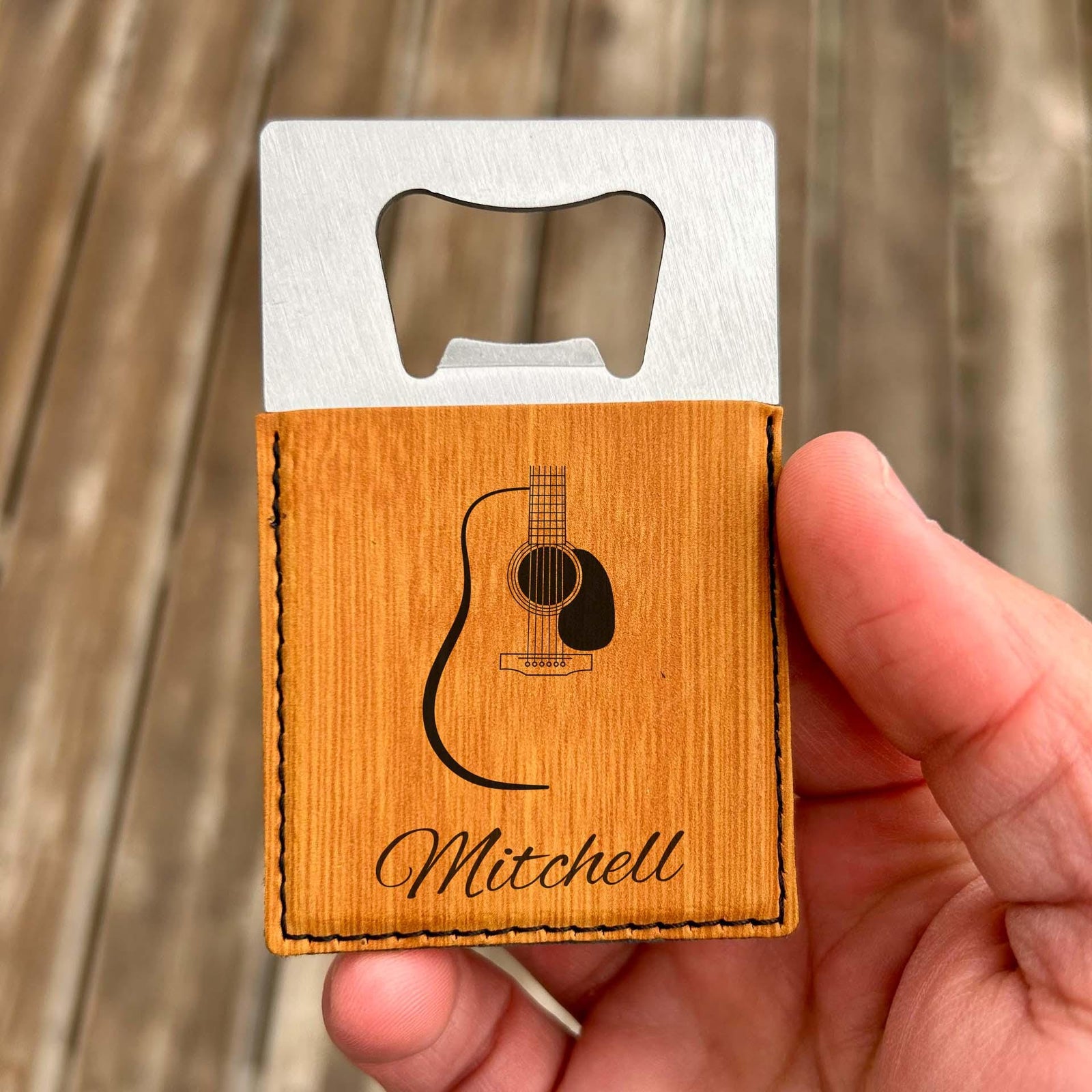 Guitar Large Bottle Opener – Stainless Steel