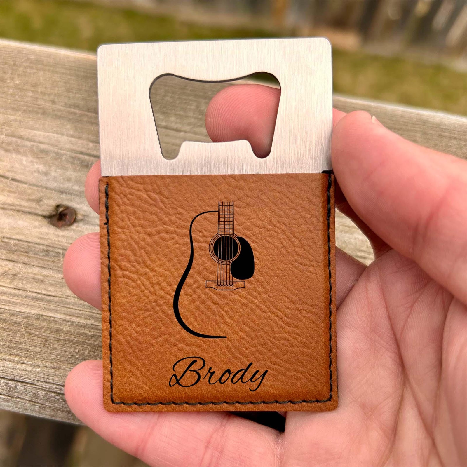 Guitar Large Bottle Opener – Stainless Steel