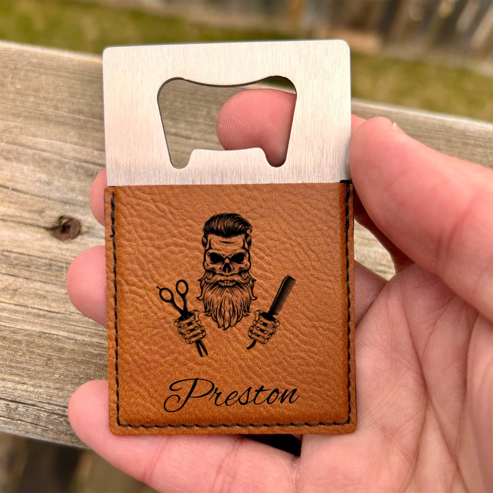 Barber Large Bottle Opener – Stainless Steel