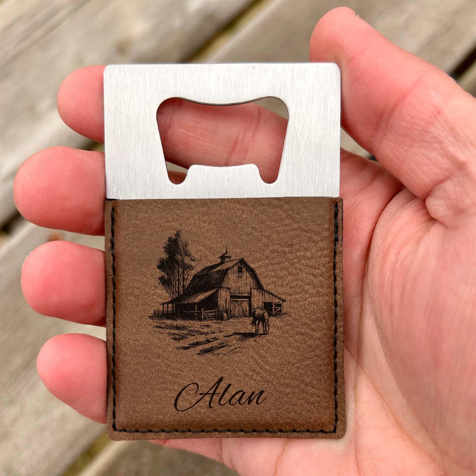 Old Barn Large Bottle Opener – Stainless Steel