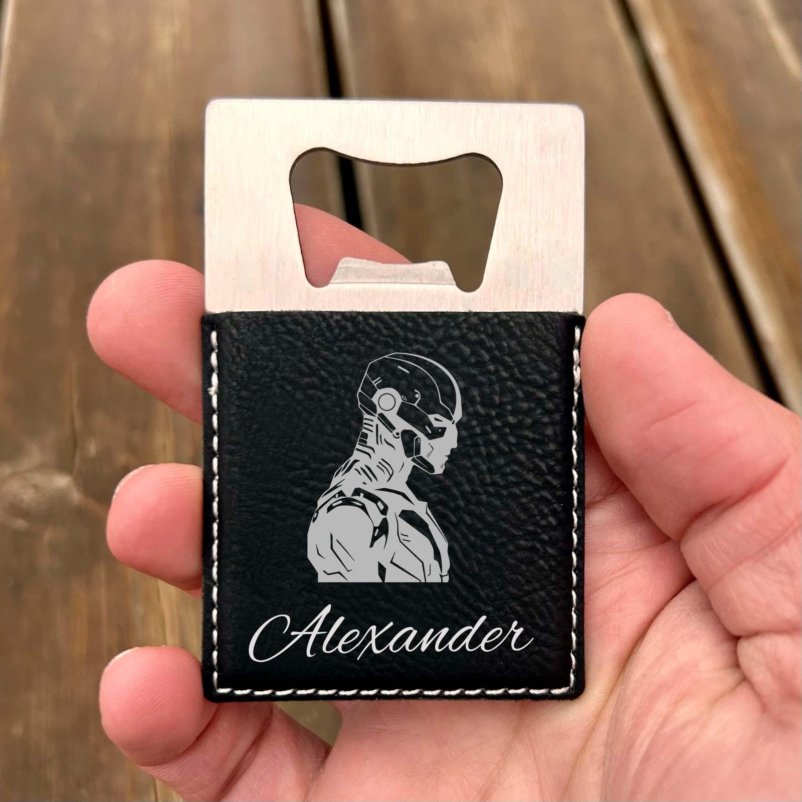 Cyborg Large Bottle Opener – Stainless Steel