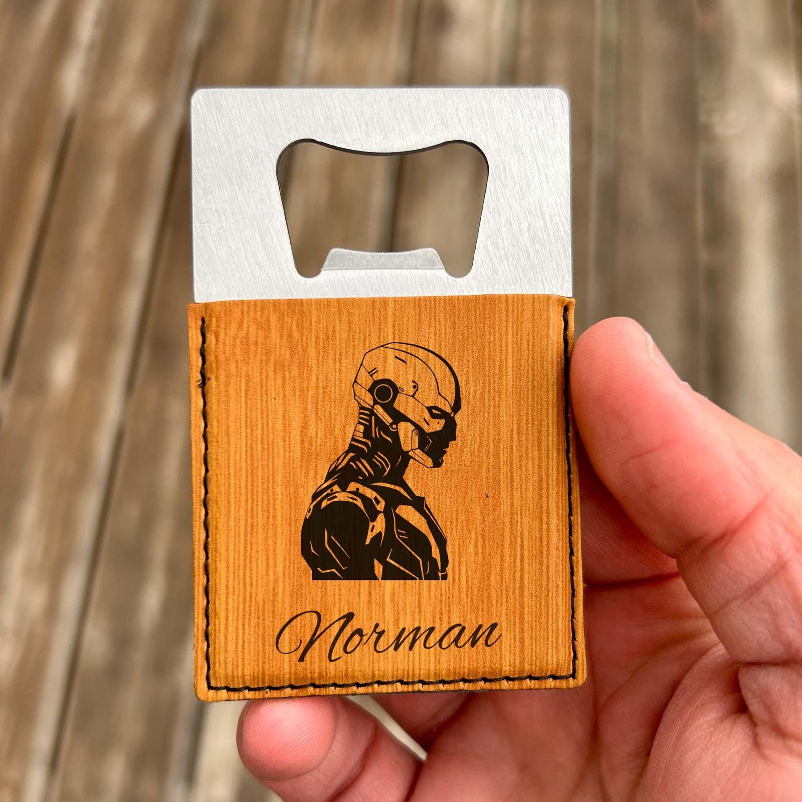 Cyborg Large Bottle Opener – Stainless Steel