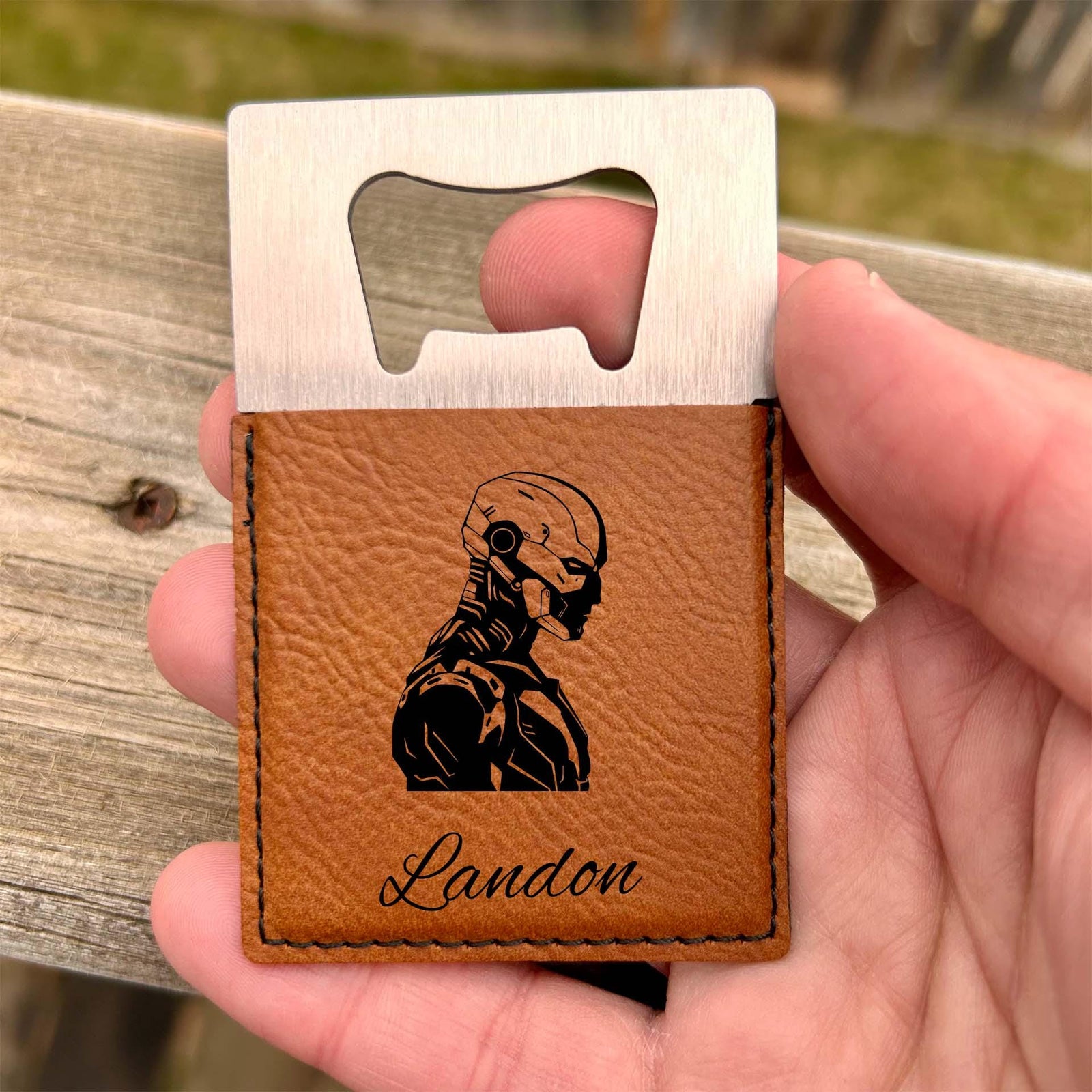 Cyborg Large Bottle Opener – Stainless Steel