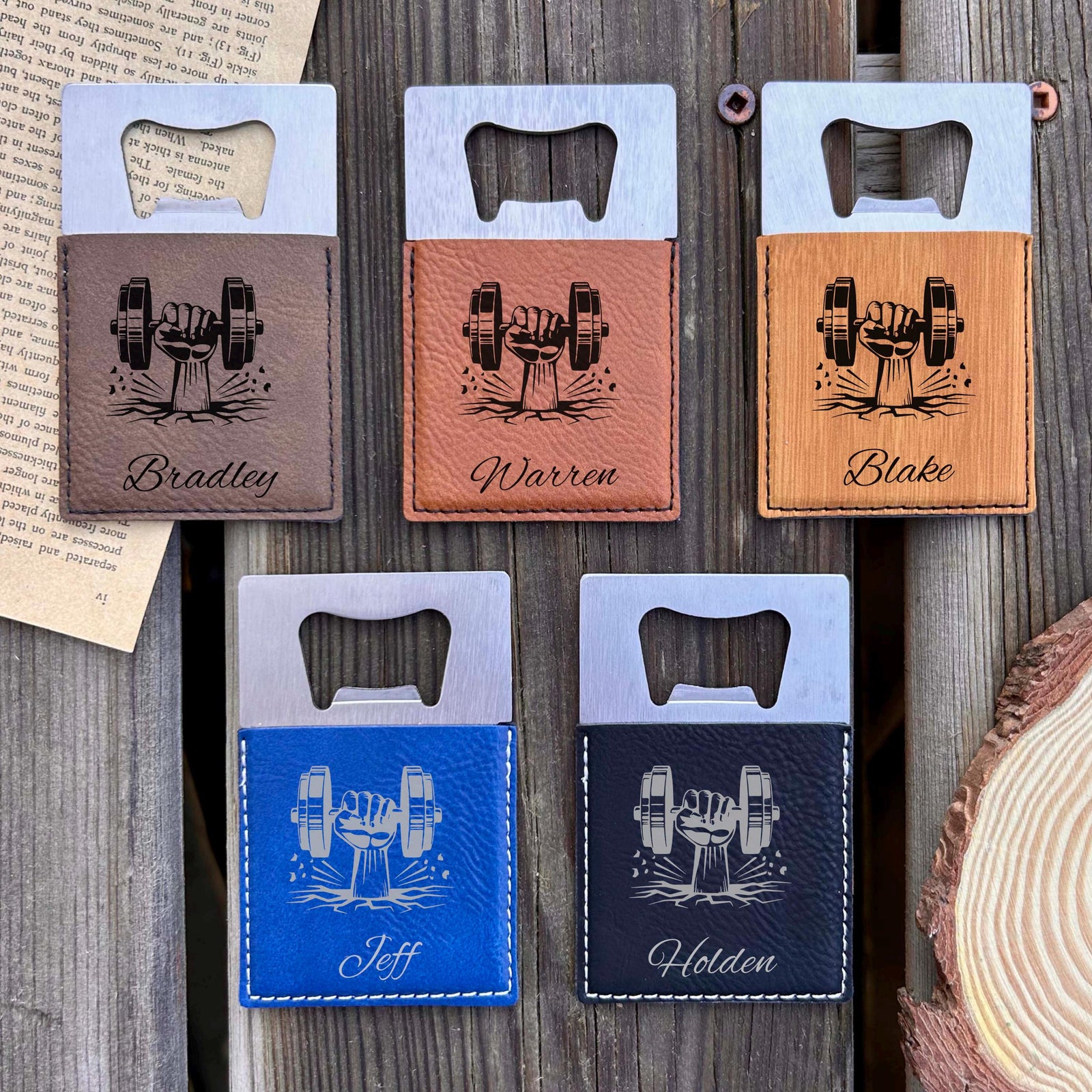 Dumbbell Large Bottle Opener – Stainless Steel