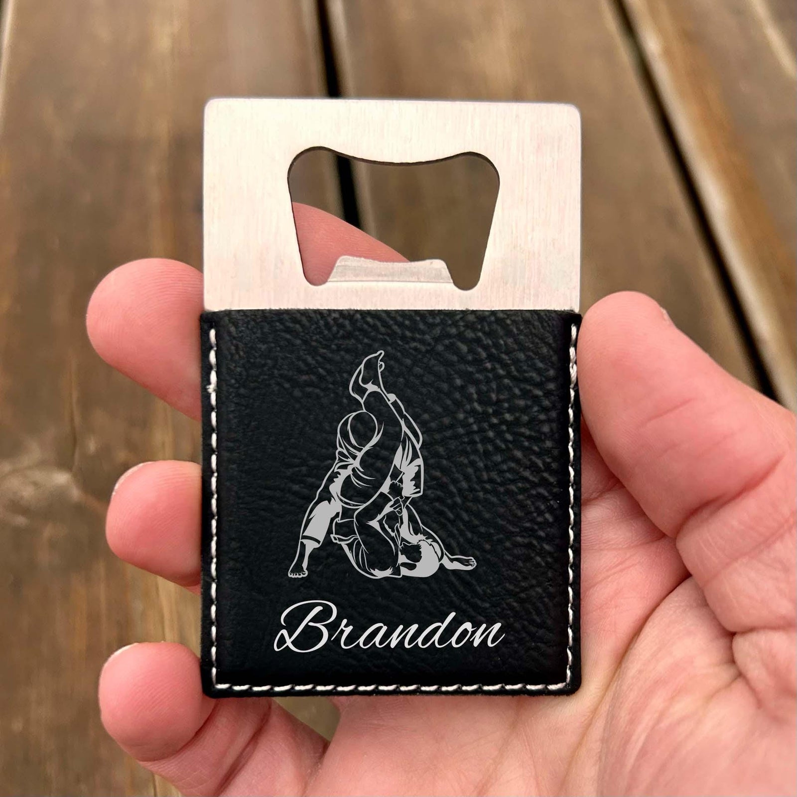 Jiu Jitsu Large Bottle Opener – Stainless Steel